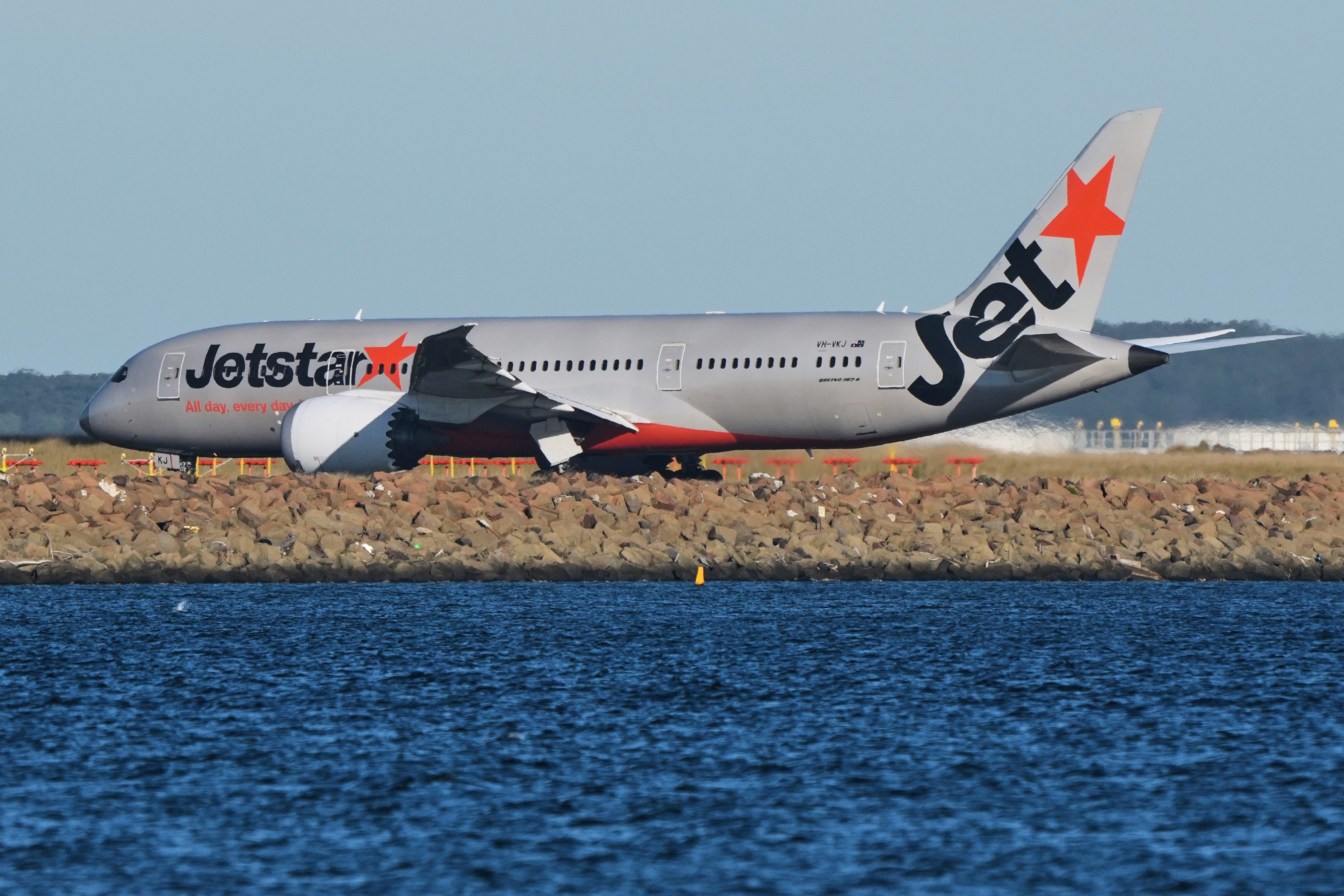 A Jetstar passenger jet prepares to take off from Sydney Airport on July 21. Photo: AP