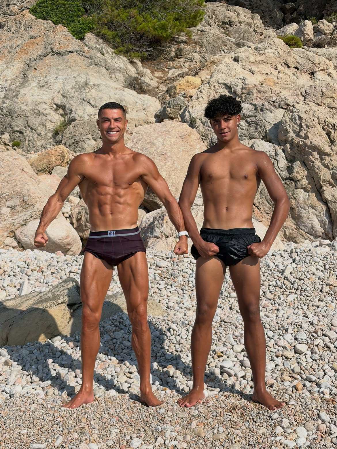 Cristiano Jr is following in dad Cristiano Ronaldo’s footsteps and has already made waves in youth teams. Photo: @cristiano/Instagram