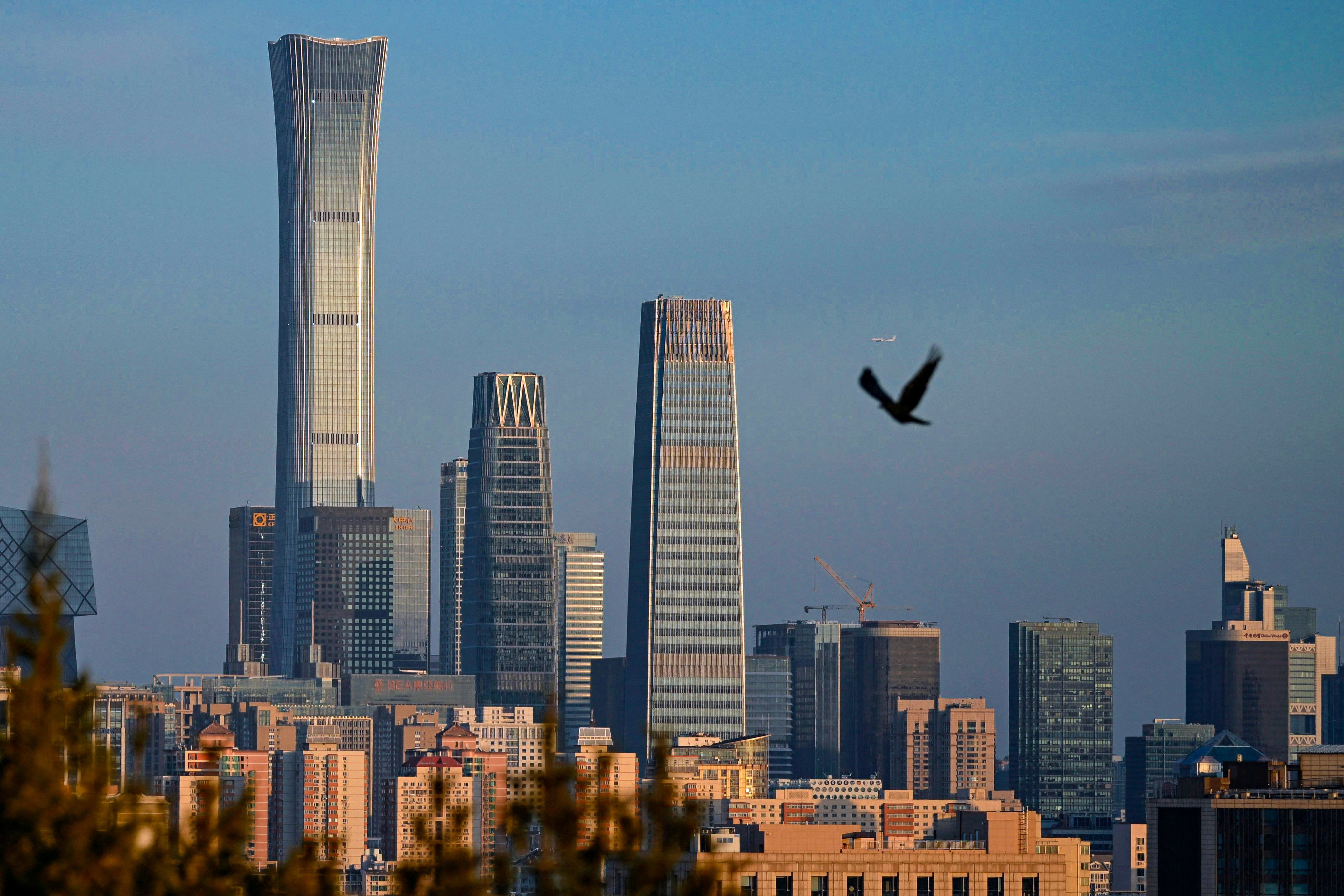 The skyline of Beijing on January 7. Photo: AFP