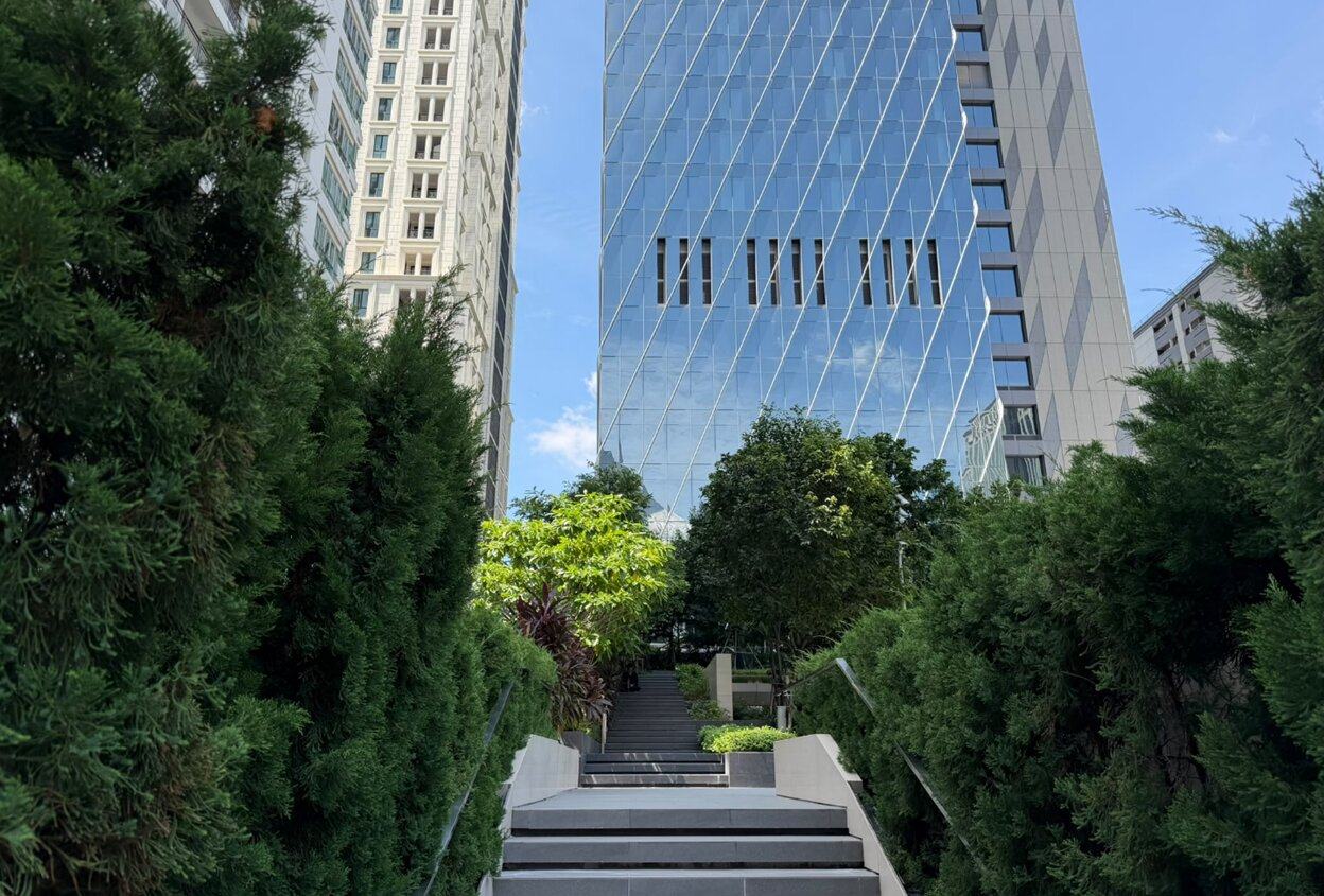 The new One City Centre features a impressive green space, including a rooftop garden. Photo: Donald Low