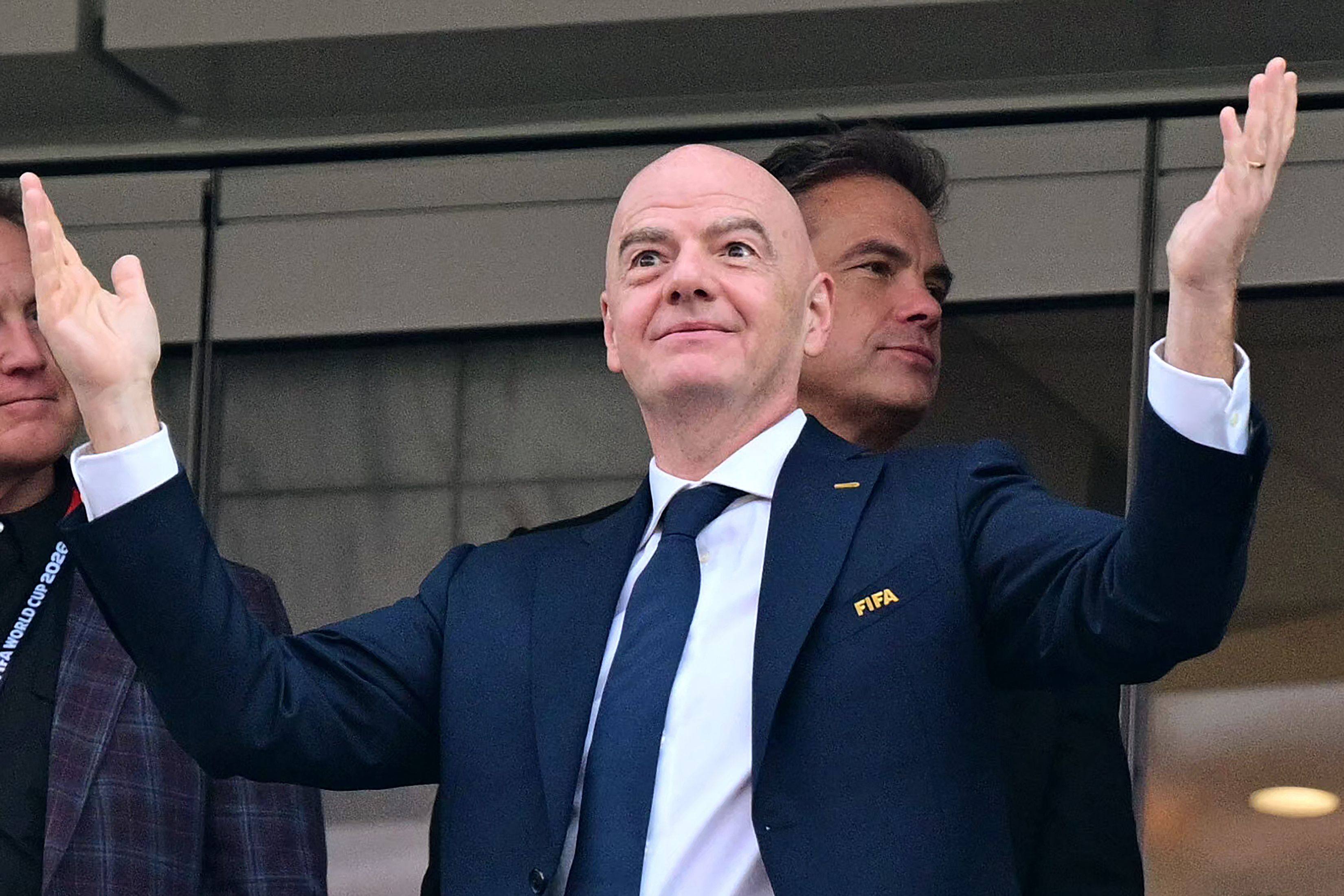 Fifa president Gianni Infantino has friends around the world, including those in the South American Football Confederation. Photo: AFP