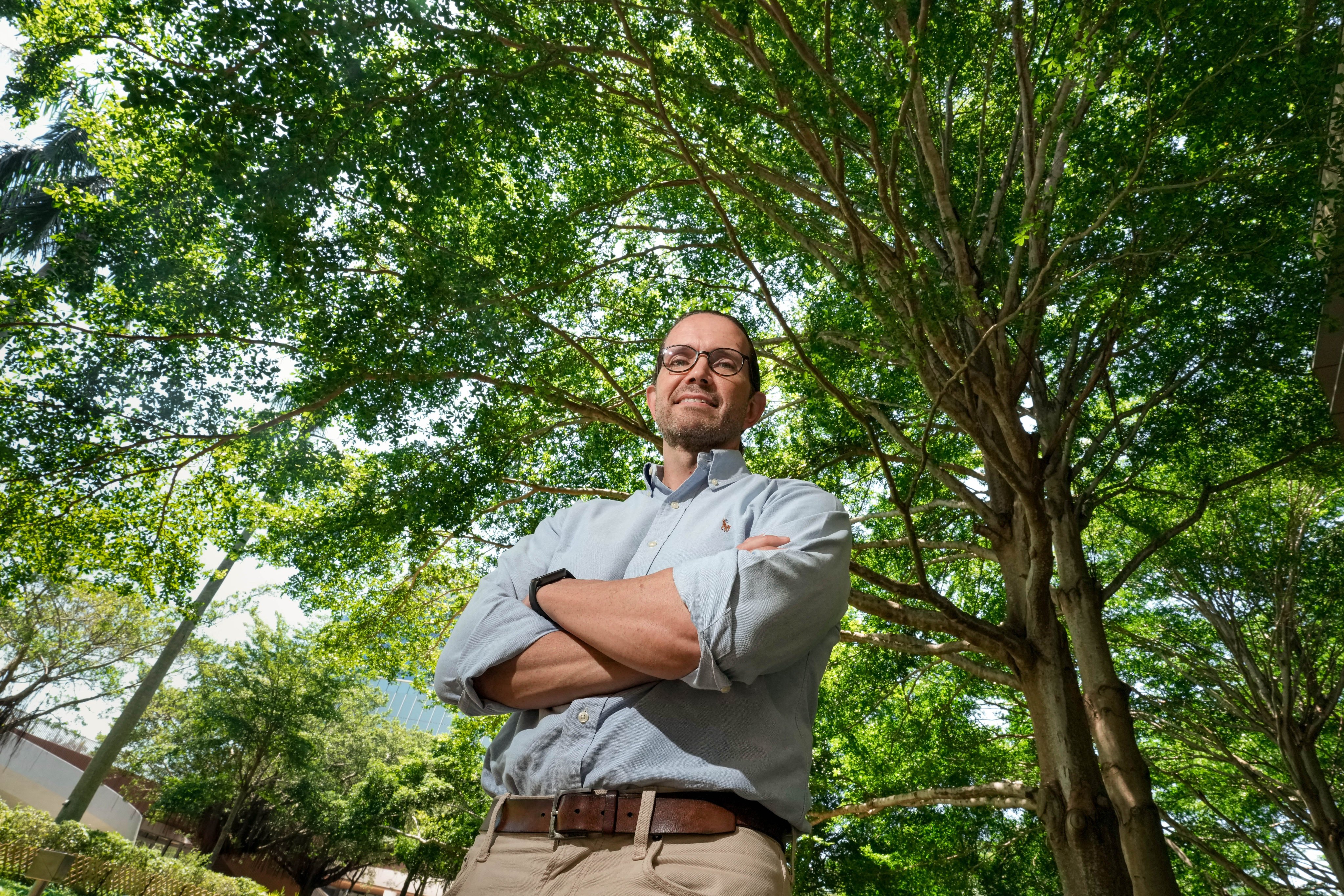 David Bishop says the chatbot also gathers data to identify patterns of abuse suffered by migrant workers. Photo: Dickson Lee