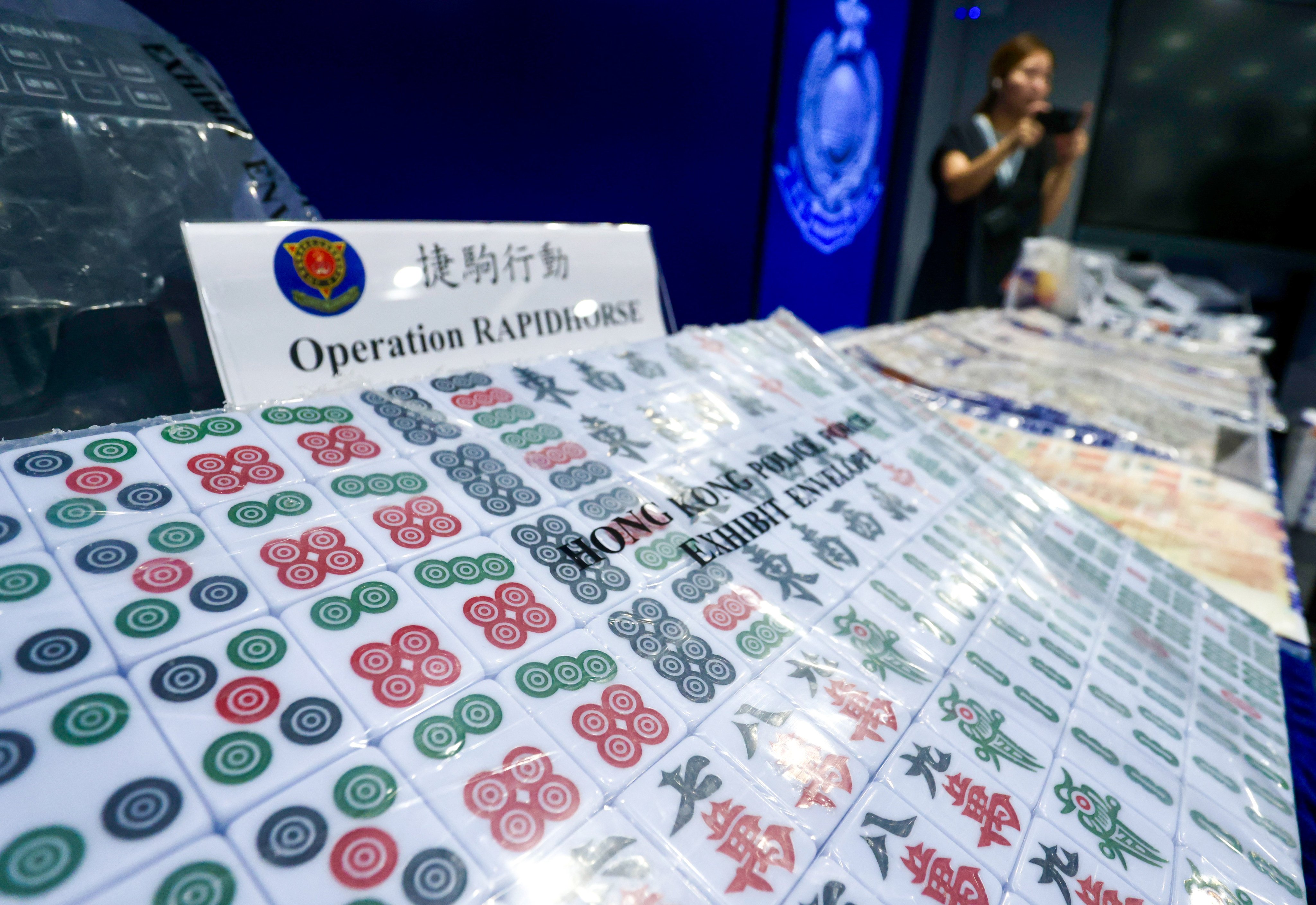 Police seized assets worth about HK$5 million, including HK$3.65 million in cash and other items worth HK$1.3 million. Photo: Jonathan Wong
