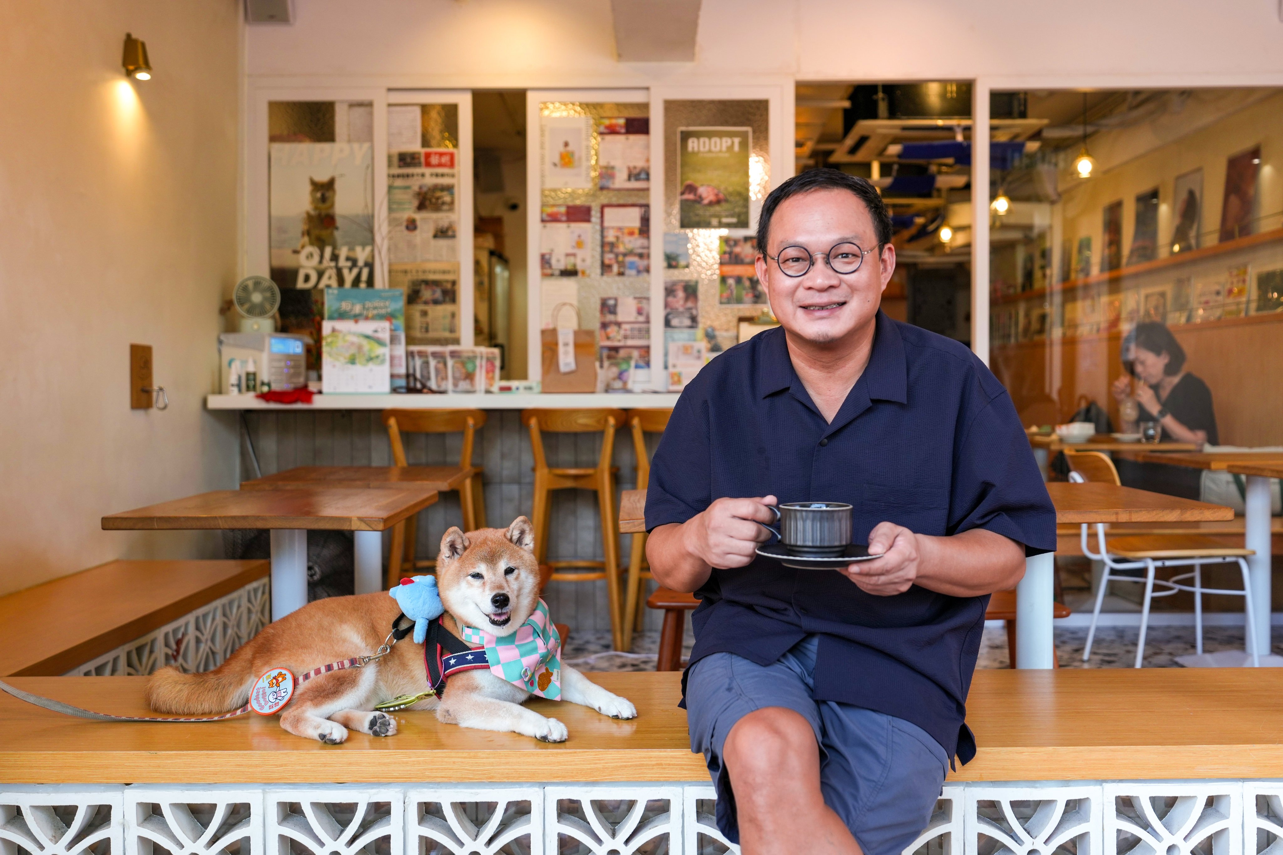 Kelvin Chan, owner of Wan Land Mori, a pet-friendly restaurant in Kowloon City. Photo: Dickson Lee