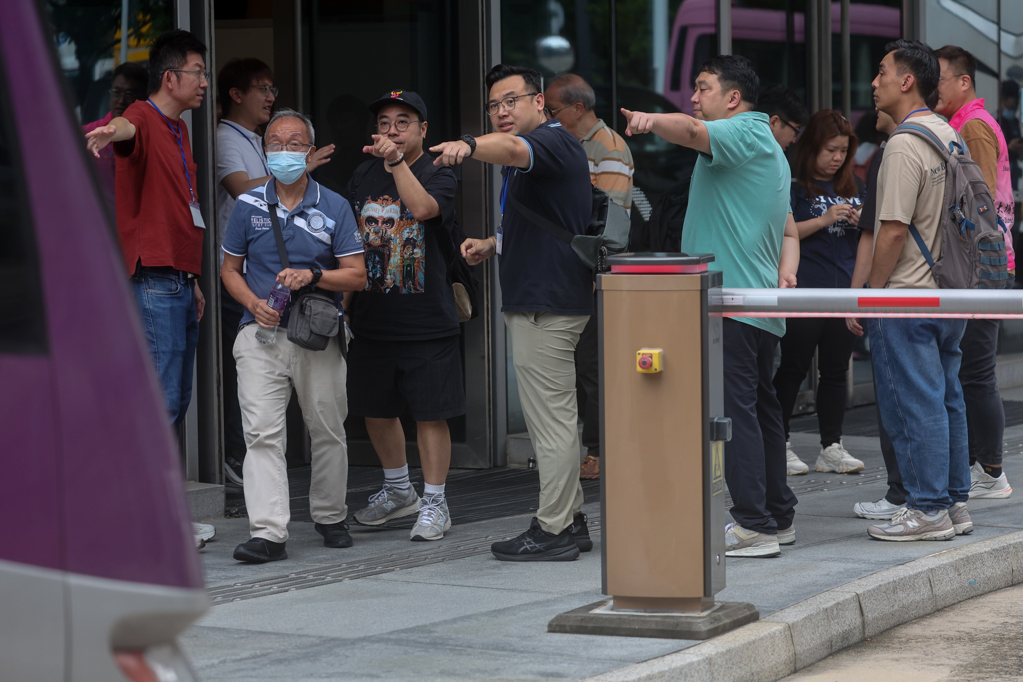 Wang Fuk Court home owners leave after attending an extraordinary general meeting at Kai Tak Community Hall on July 19. Photo: Edmond So