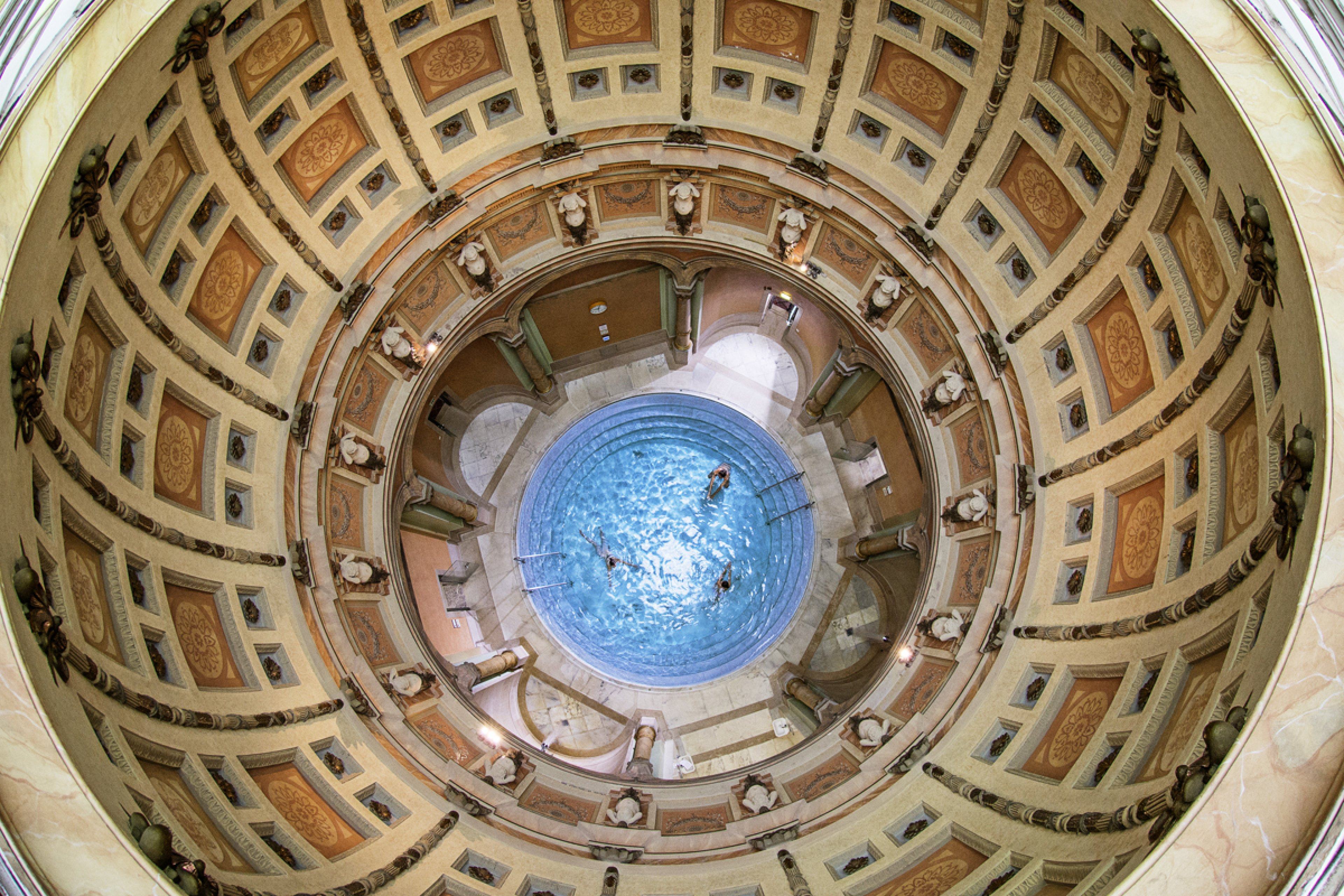 The Friedrichsbad in Baden-Baden has been running its 17-stage bathing circuit since 1877. The sequence moves through steadily rising heat, a soap-and-brush scrub partway through, then a cold plunge that resets the whole cycle before it climbs again.