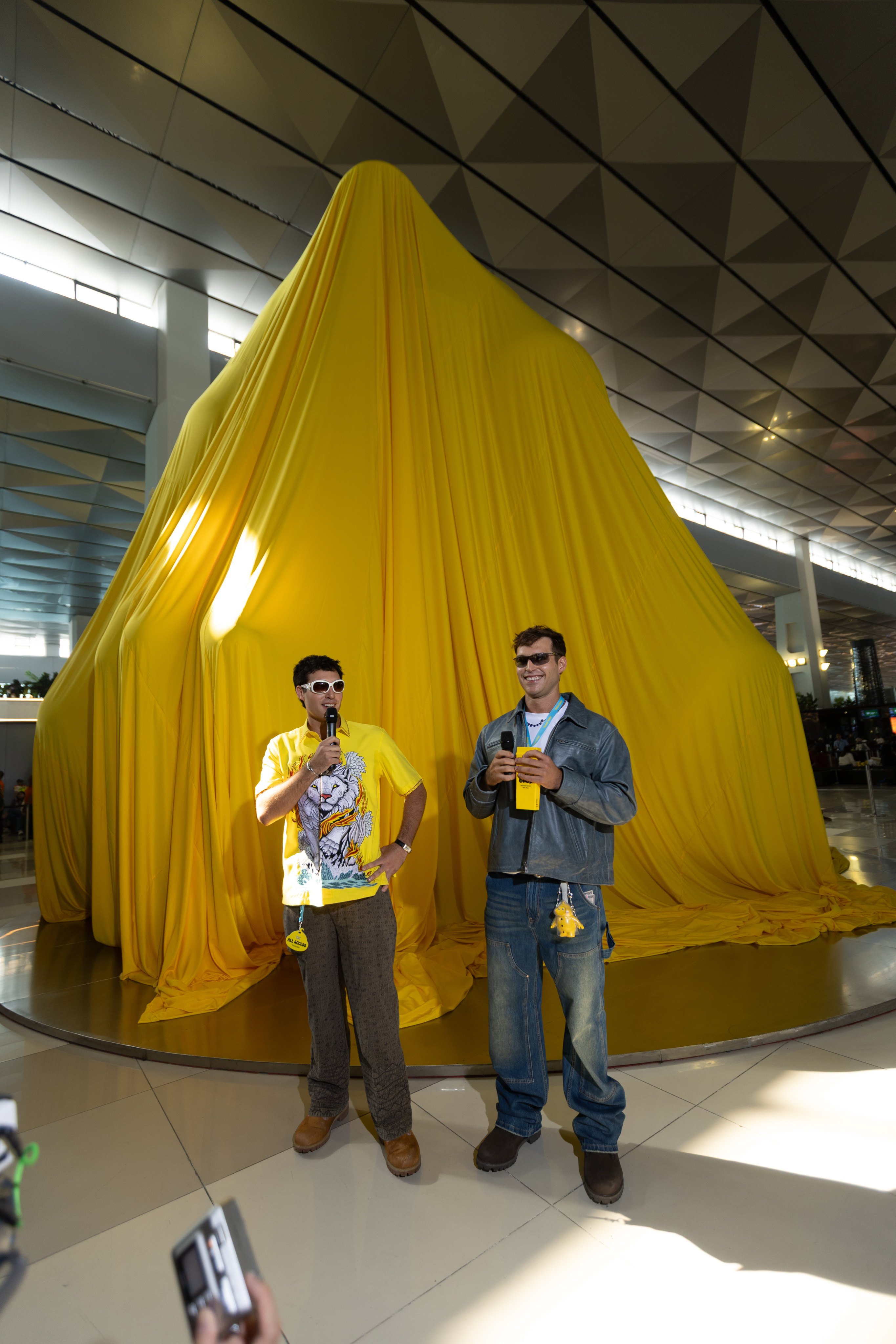 Henry (left) and Nick Burch attend the opening of Butter Baby’s store at Soekarno-Hatta International Airport in Jakarta, Indonesia, in June 2026. Photo: Handout