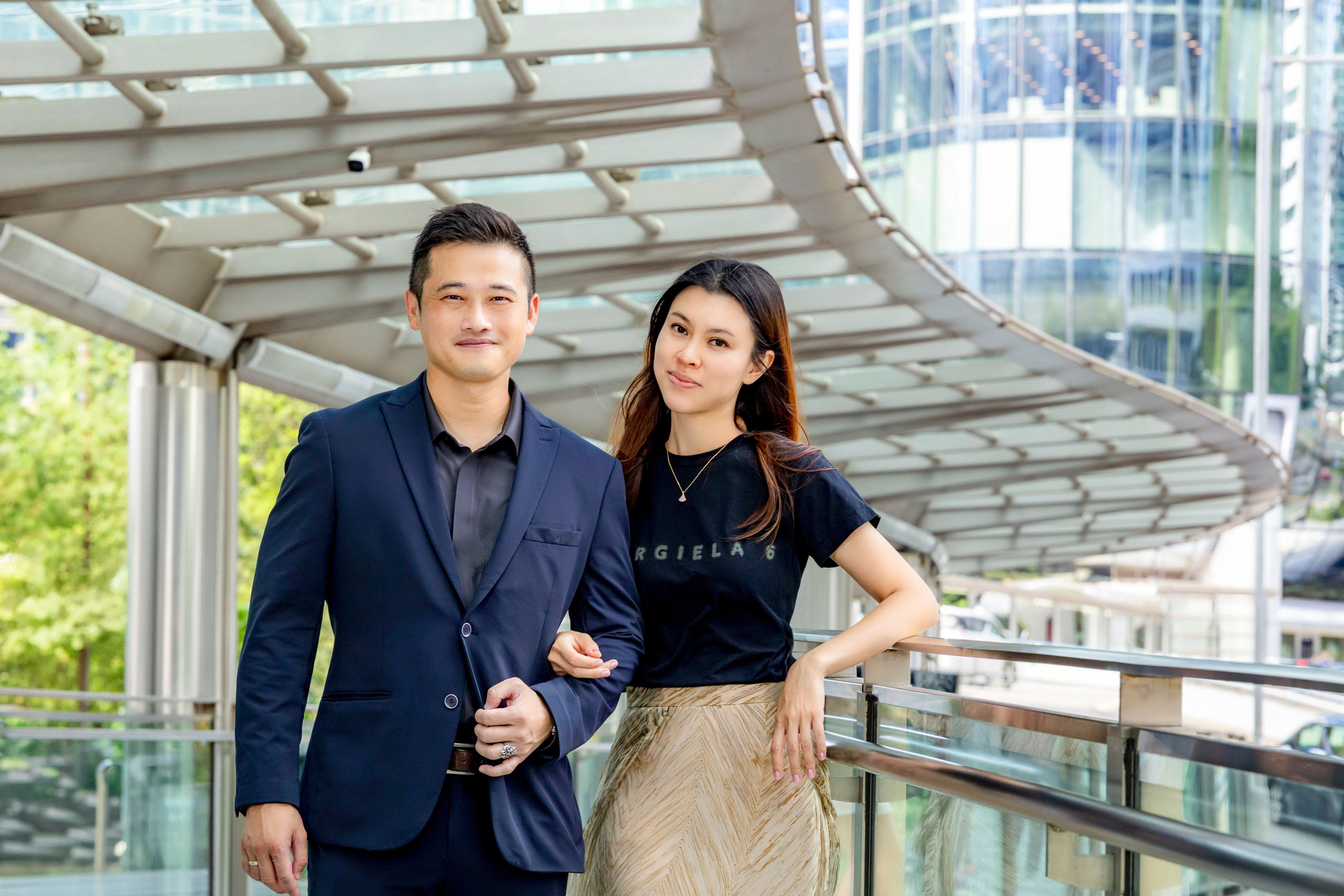 Married couple Robert Lay and Emma Li, who are both finance industry veterans, moved to Hong Kong from New Zealand with their children in 2023.