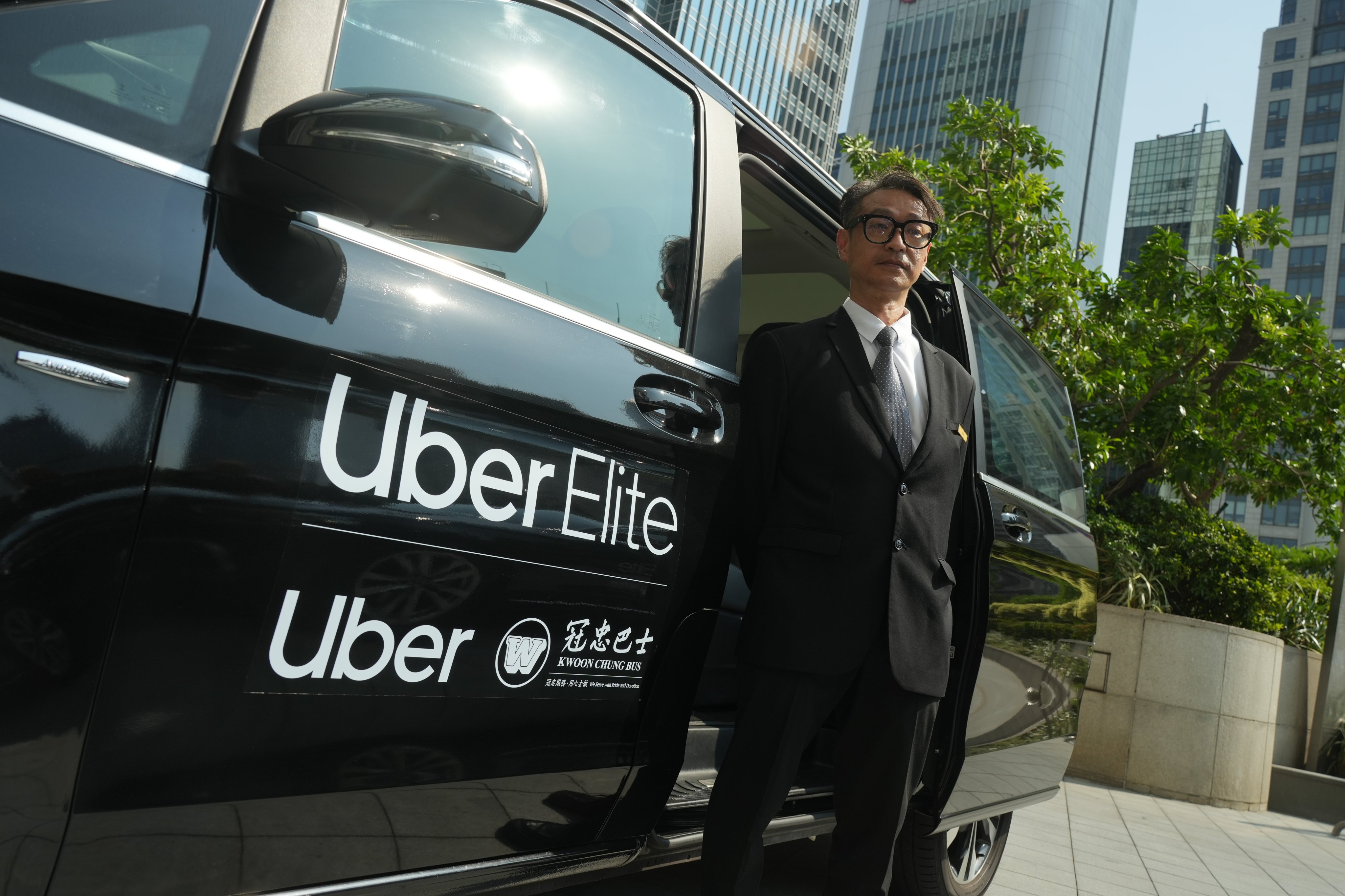 Ben, an Uber Elite driver. The drivers are recruited from Kwoon Chung Bus’ limousine department. Photo: Sun Yeung