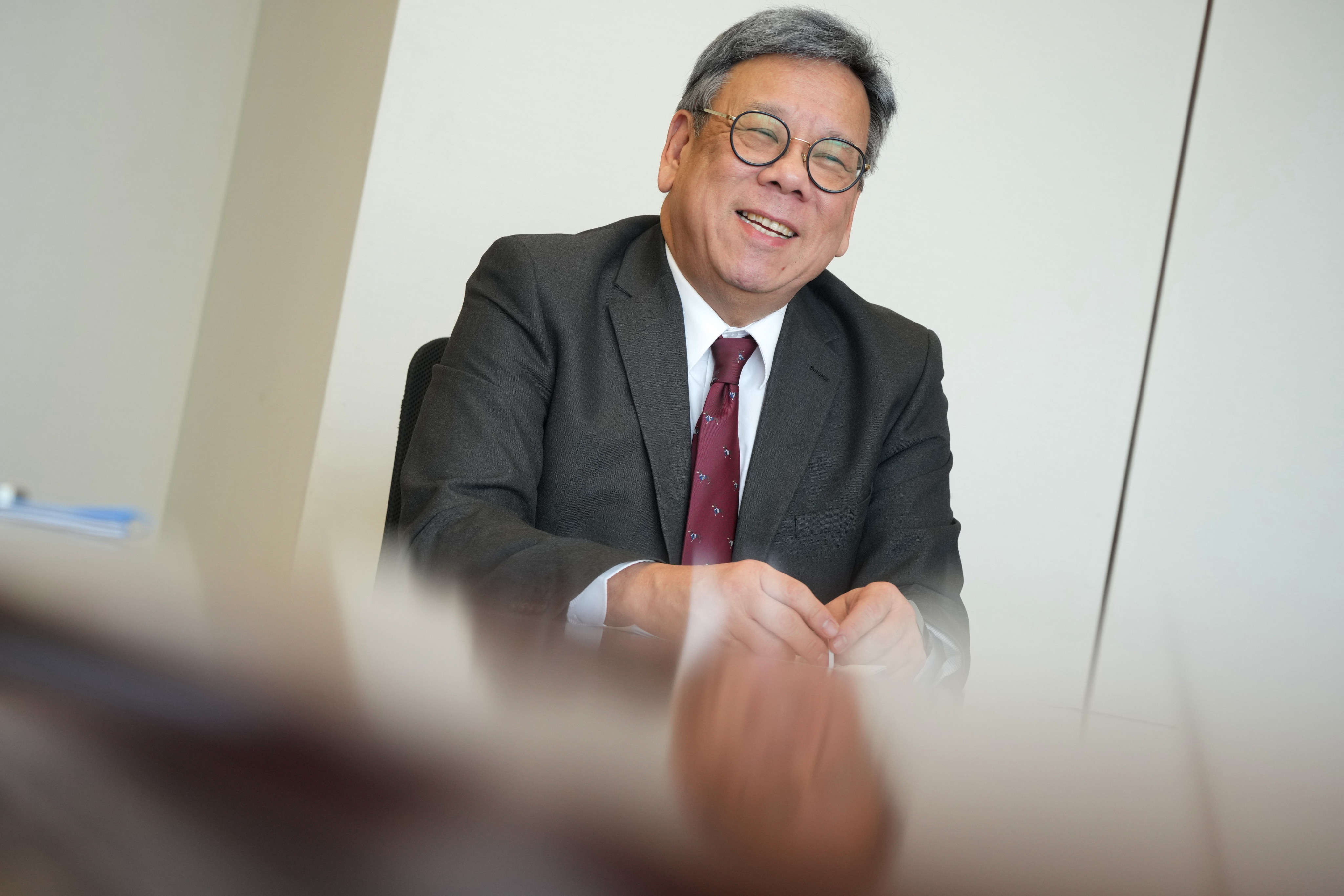 The delegation also includes commerce minister Algernon Yau. Photo: May Tse