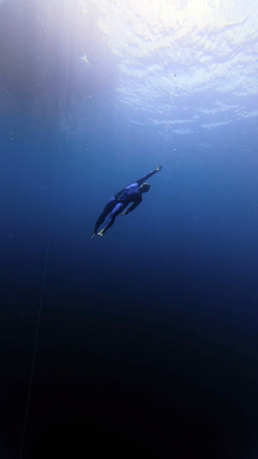 Michael Sung eventually turned freediving into a career at the Blue Sea in Egypt in late 2021. Photo: Michael Sung