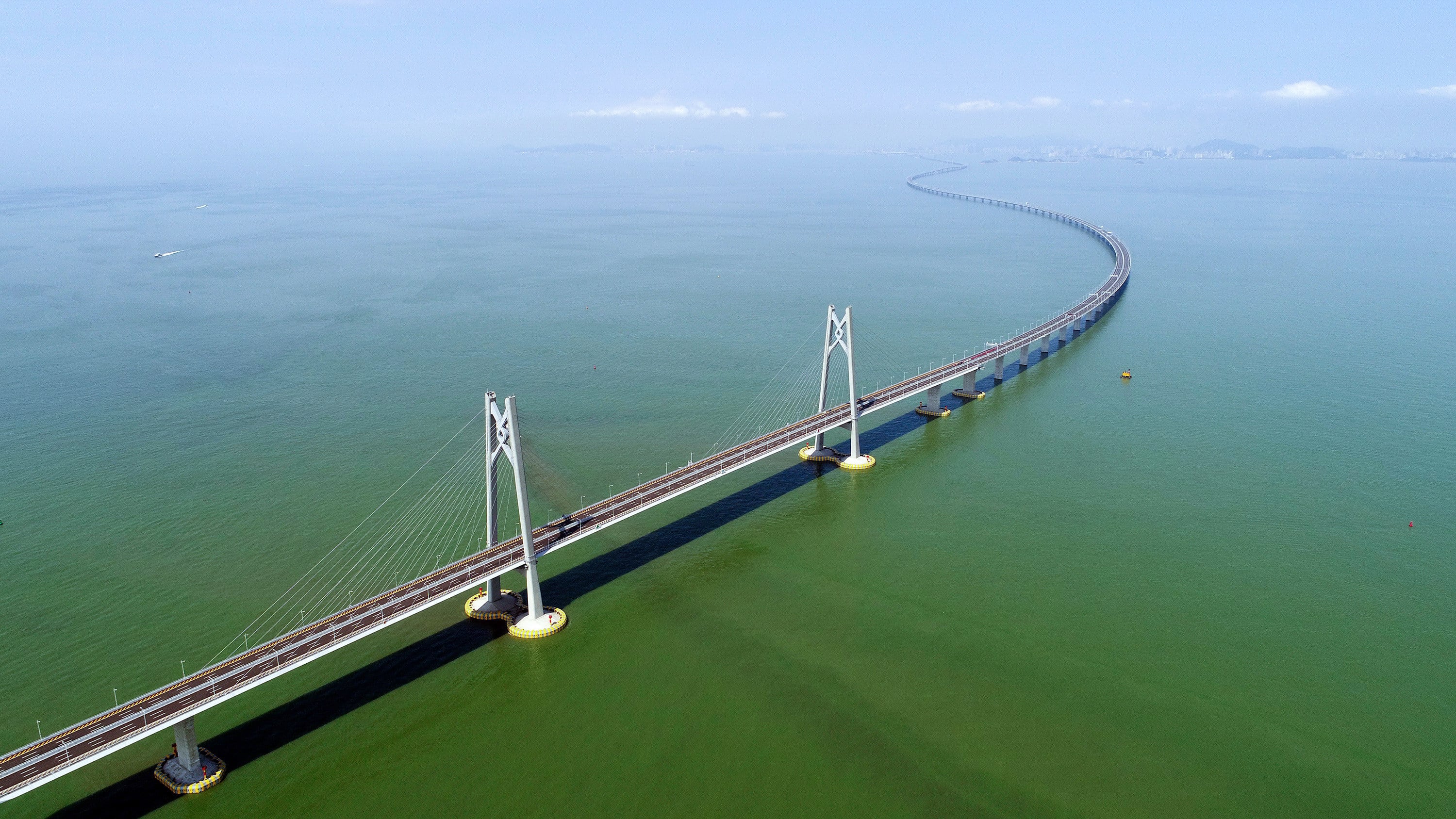 The Hong Kong-Zhuhai-Macau Bridge is one of the region’s most prominent landmarks and a major attraction for sightseeing cruises. Photo: Xinhua