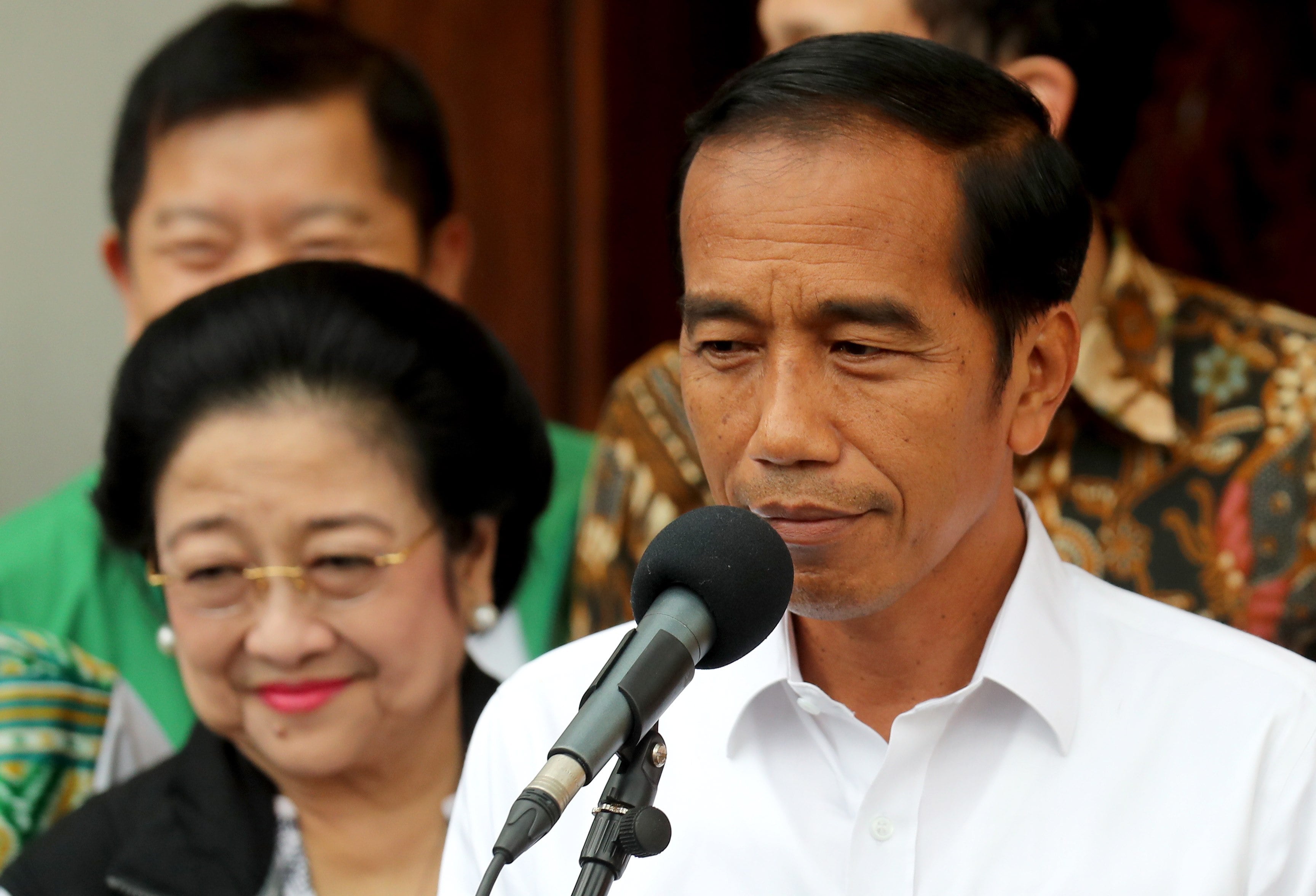 Indonesian President Joko Widodo (right) and Megawati Sukarnoputri in April 2019. Photo: EPA-EFE