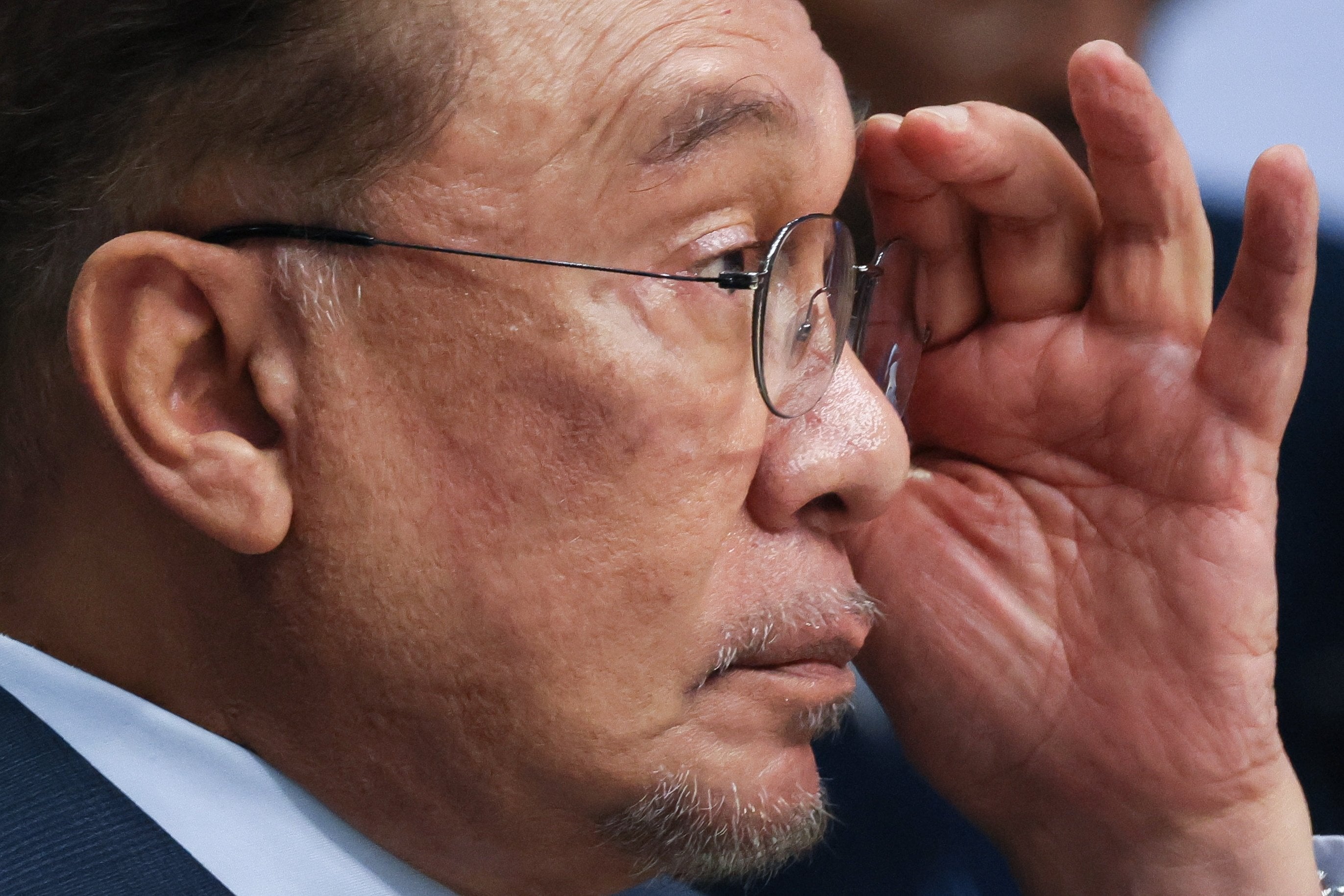 Malaysian Prime Minister Anwar Ibrahim attends a plenary session of the Russia-Asean Summit on June 18. Photo: EPA