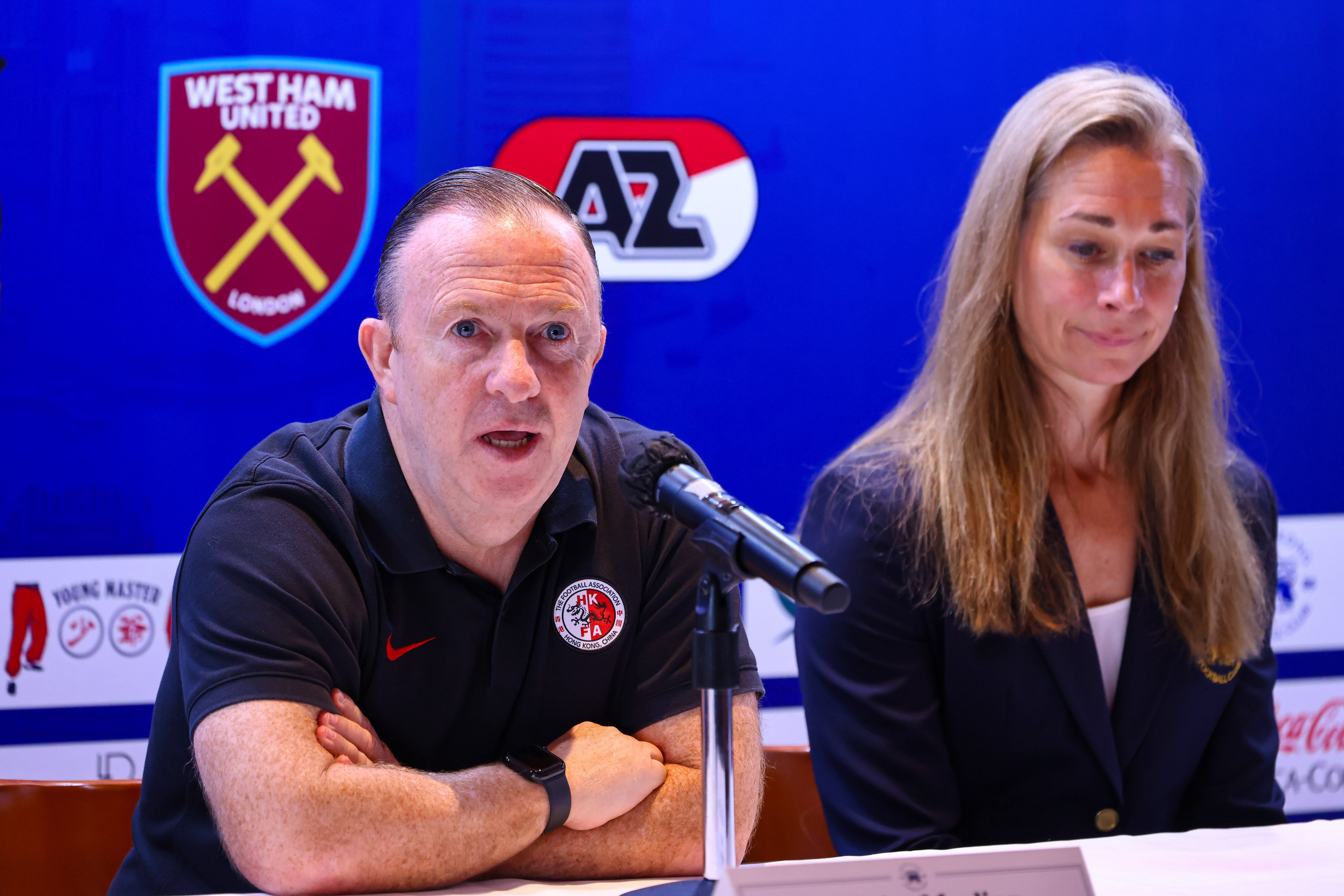 John Morling speaking during a press conference in April last year. Photo: Dickson Lee