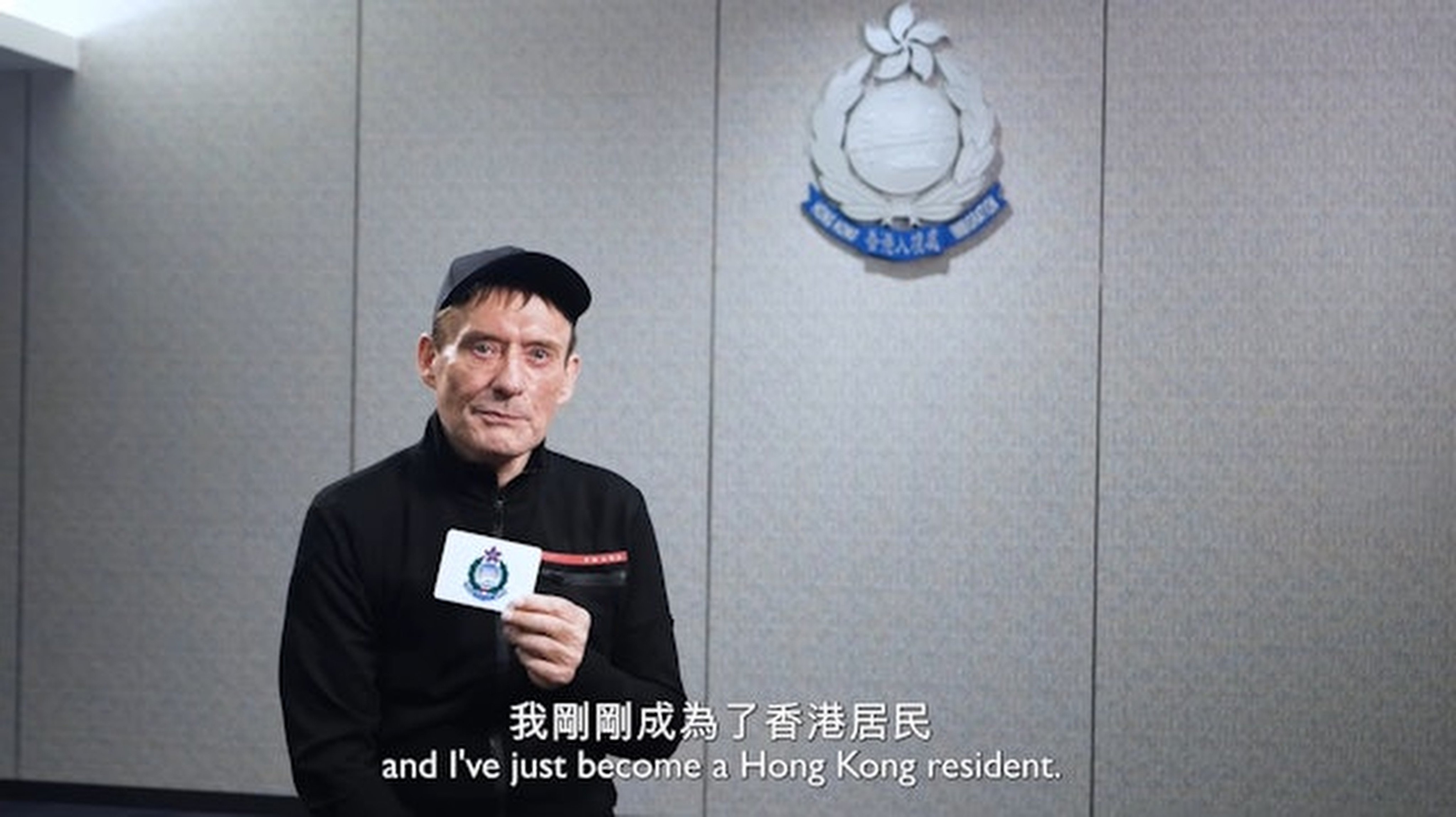 Jimmy White appears in an Immigration Department video. Photo: Handout