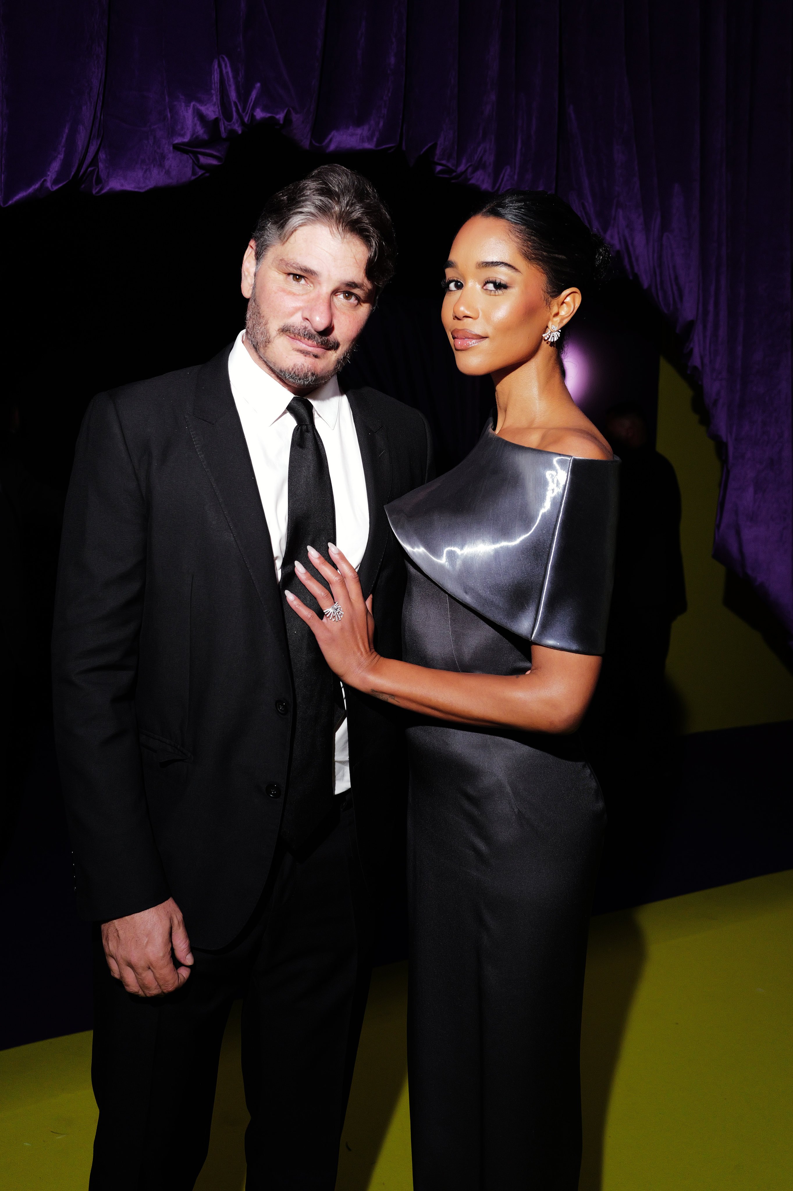 Helly Nahmad and Laura Harrier attend the amfAR Gala Cannes in Cap d’Antibes, France in May. Photo: Getty Images