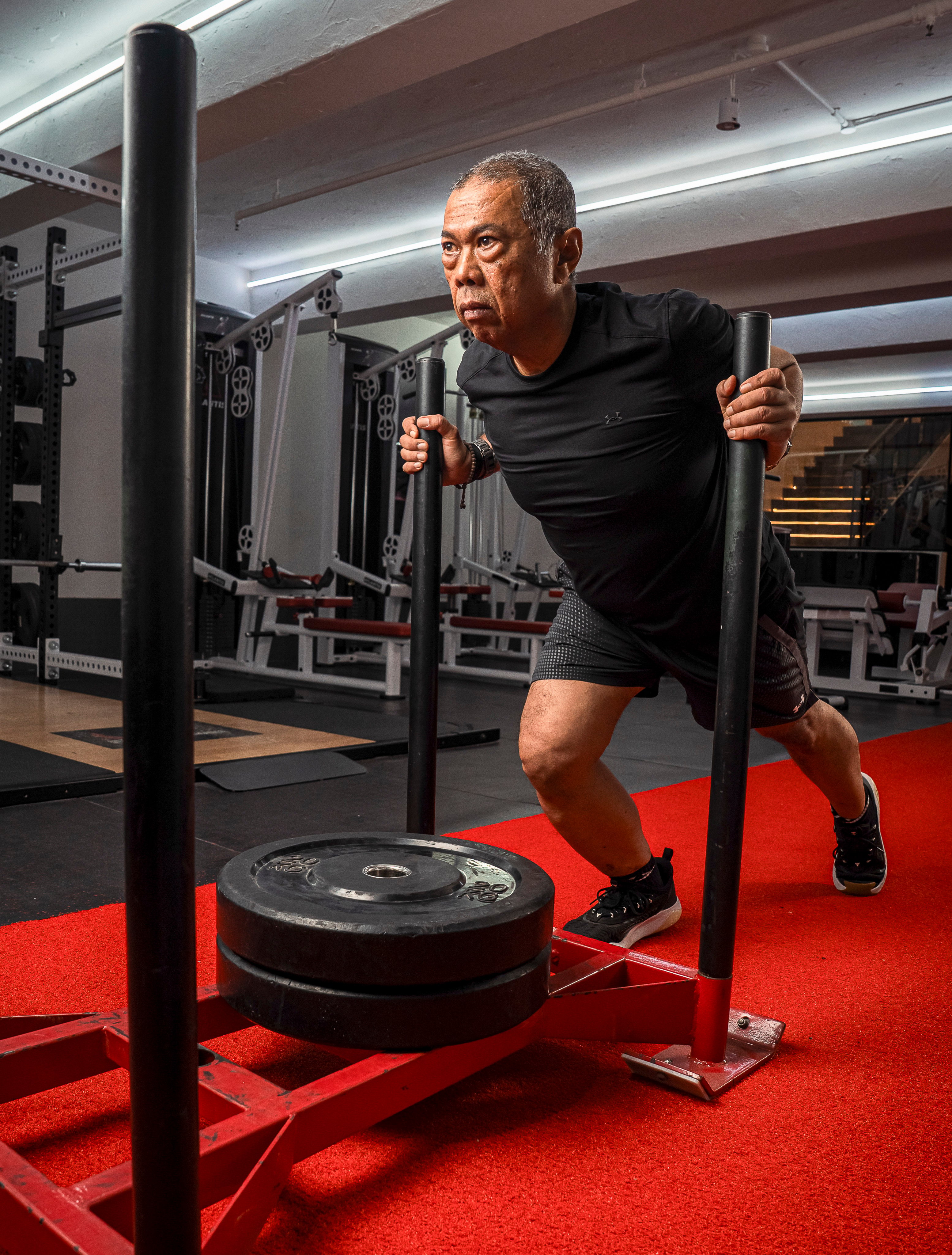 Singapore resident Attan bin Talib weighed 90kg before he started training in April 2025. He lost 10kg in 44 weeks to weigh 80kg in February 2026. Photos: Ultimate Performance