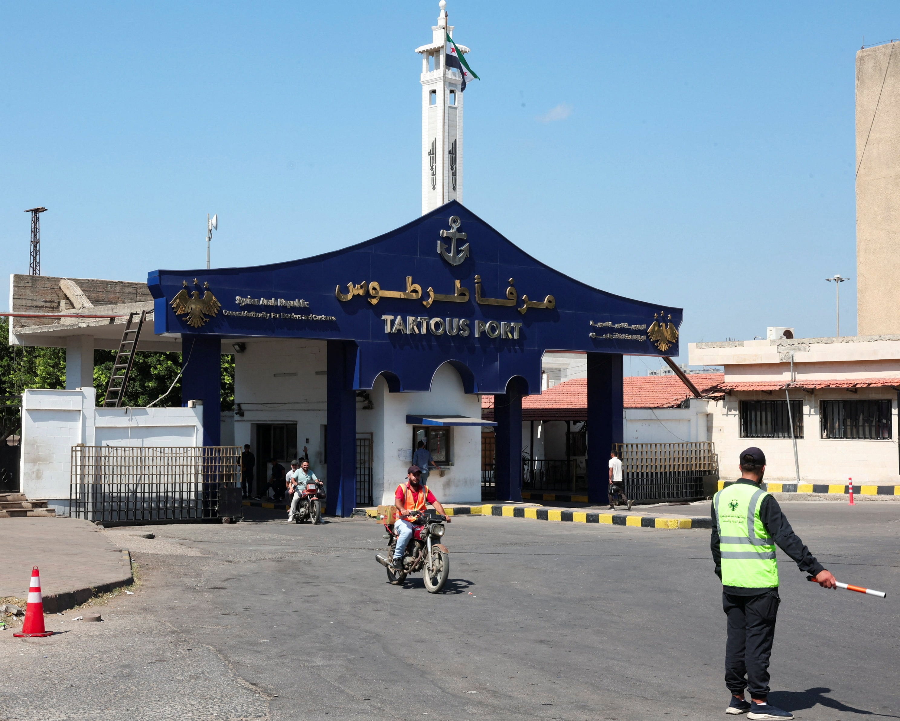 The entrance to the Port of Tartus in Tartous, Syria. Photo: Reuters