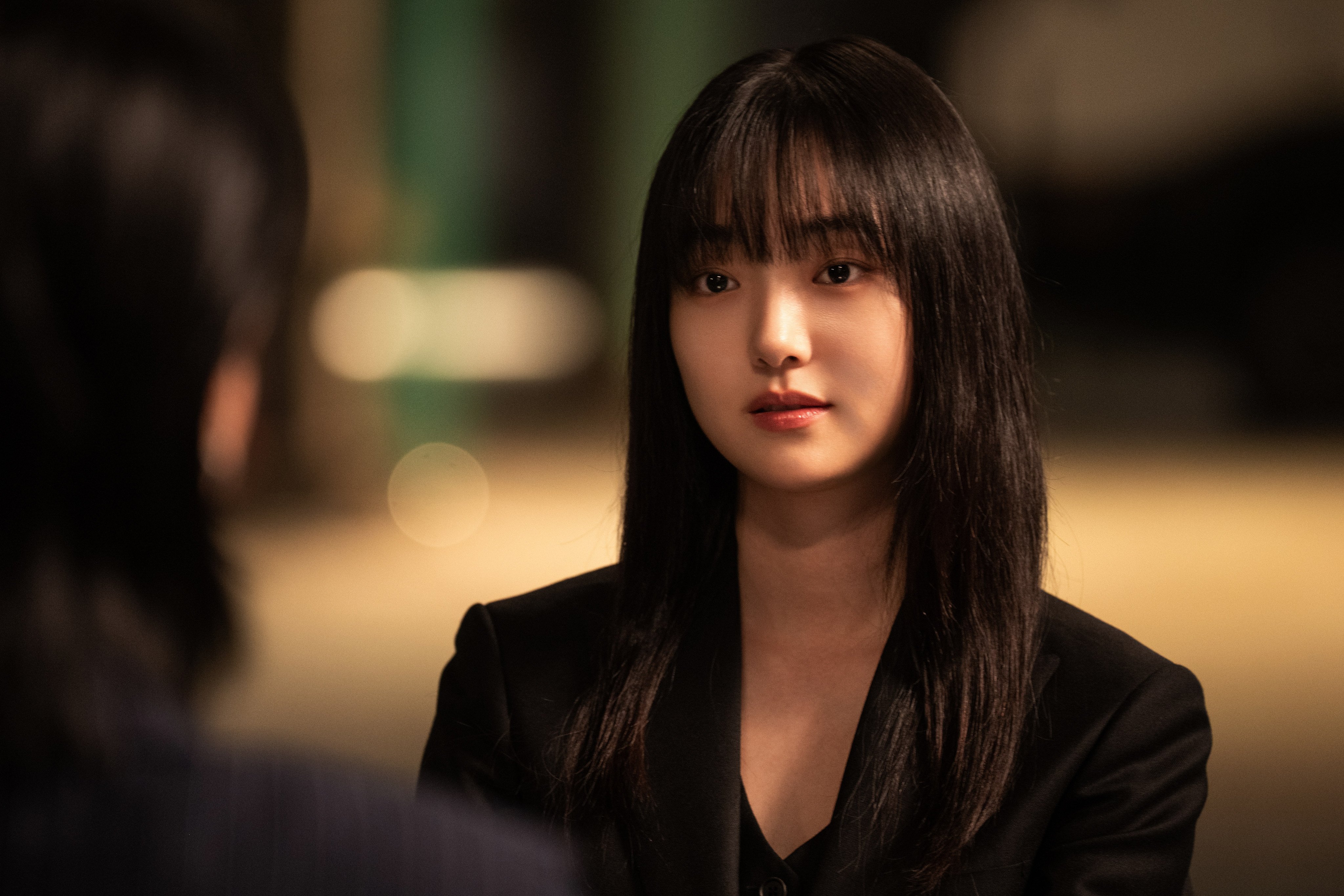 Kim Hye-jun in a still from A Shop for Killers season two. Photo: Disney+