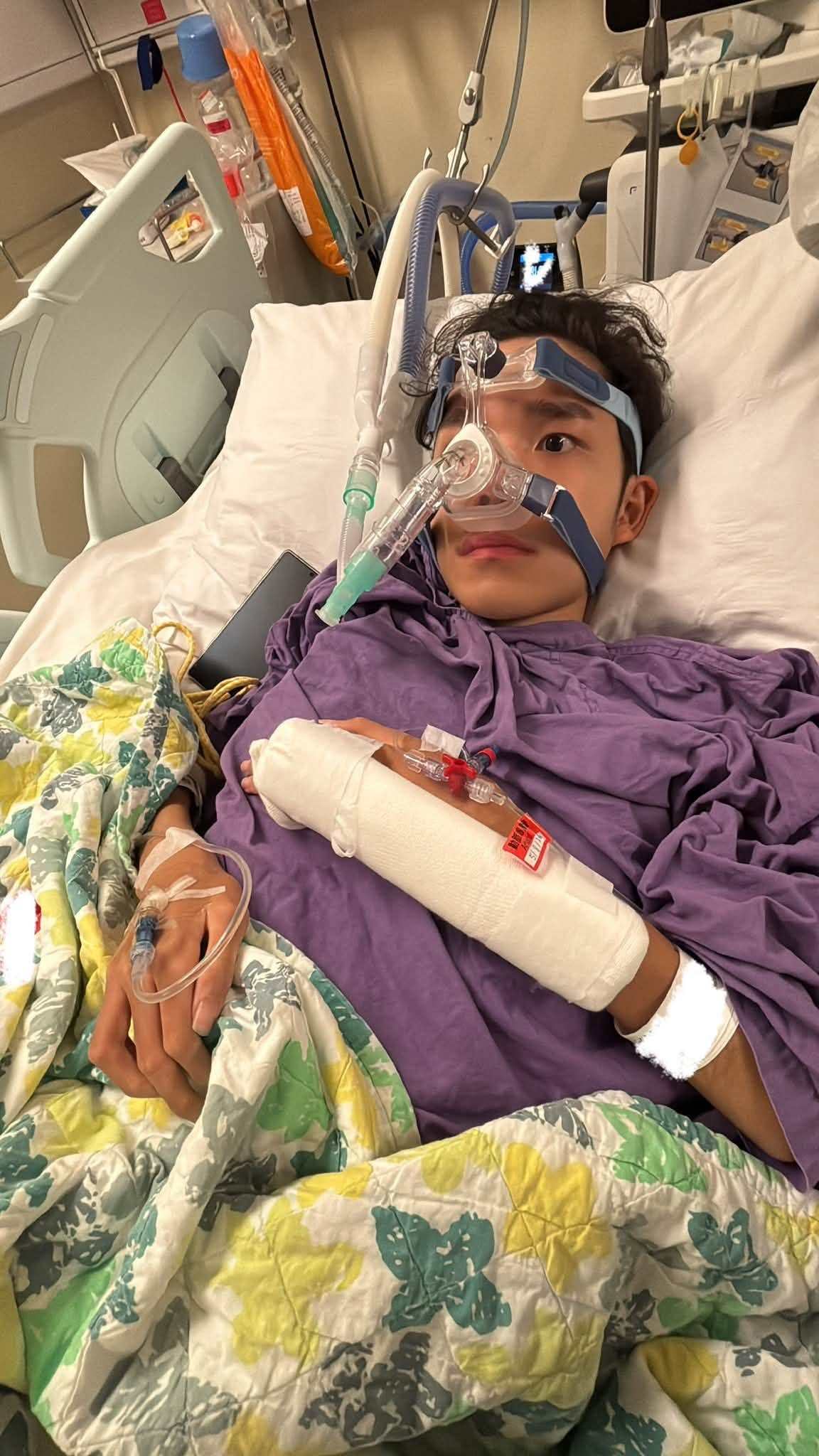 Chen Tsz-kin, who has been told people with his condition have an average life expectancy of 18, says he was recovering physically and had gained confidence after the latest health scare. Photo: Facebook