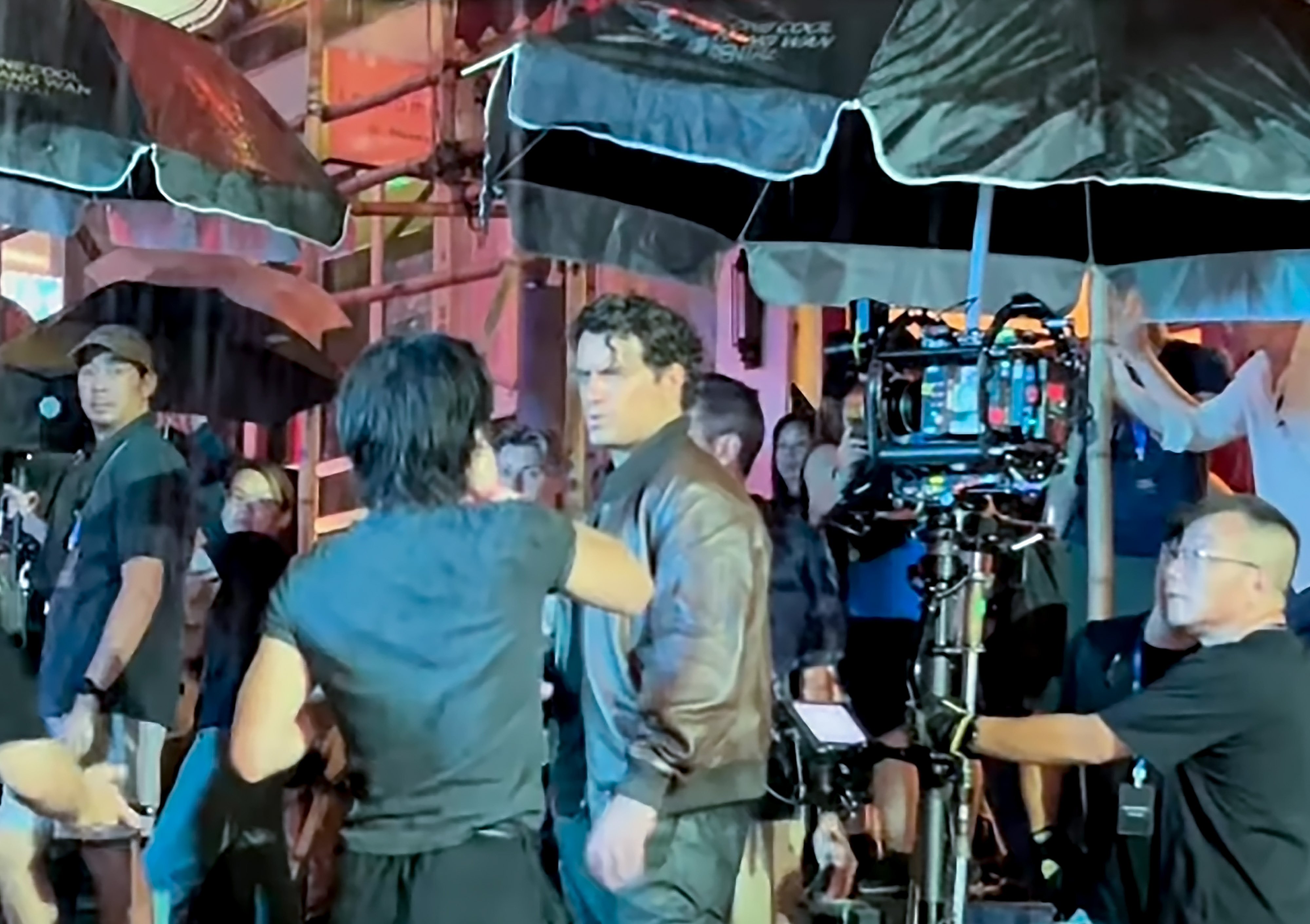 Hollywood star Henry Cavill is filming in Central. Photo: Instagram/notbadgalriri__