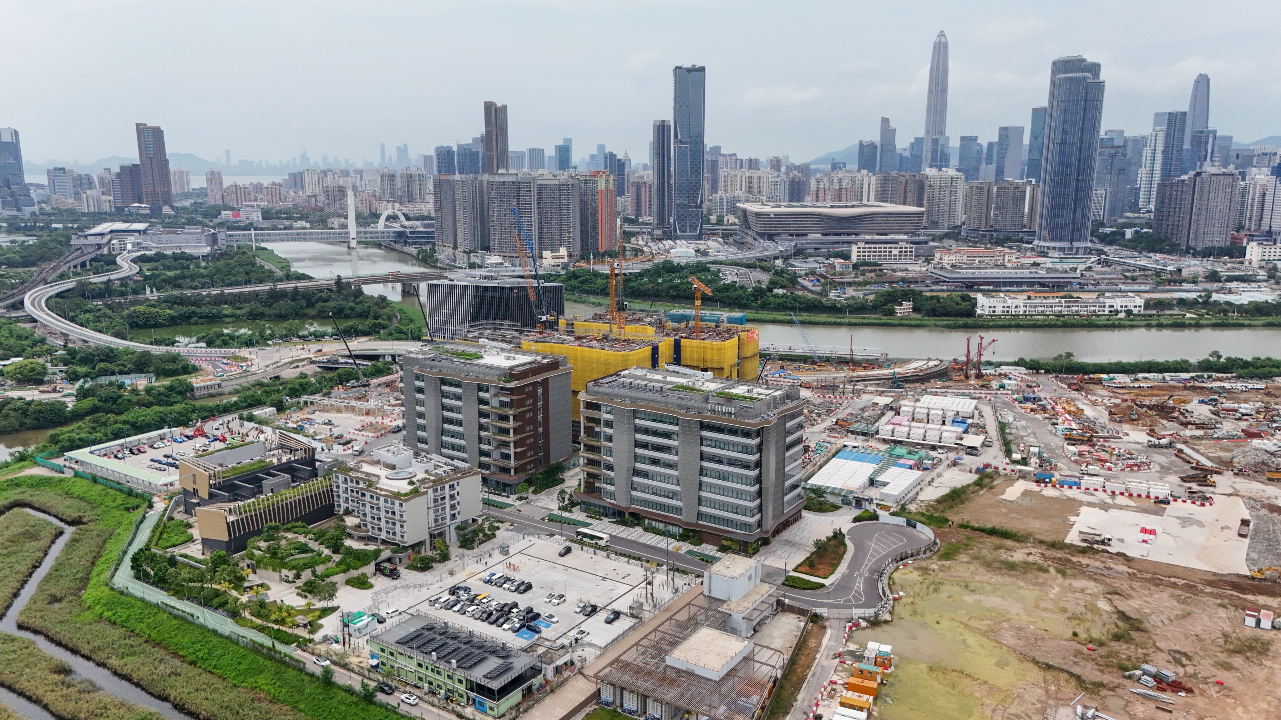The Hong Kong-Shenzhen Innovation and Technology Park in the Lok Ma Chau Loop. Photo: Edmond So