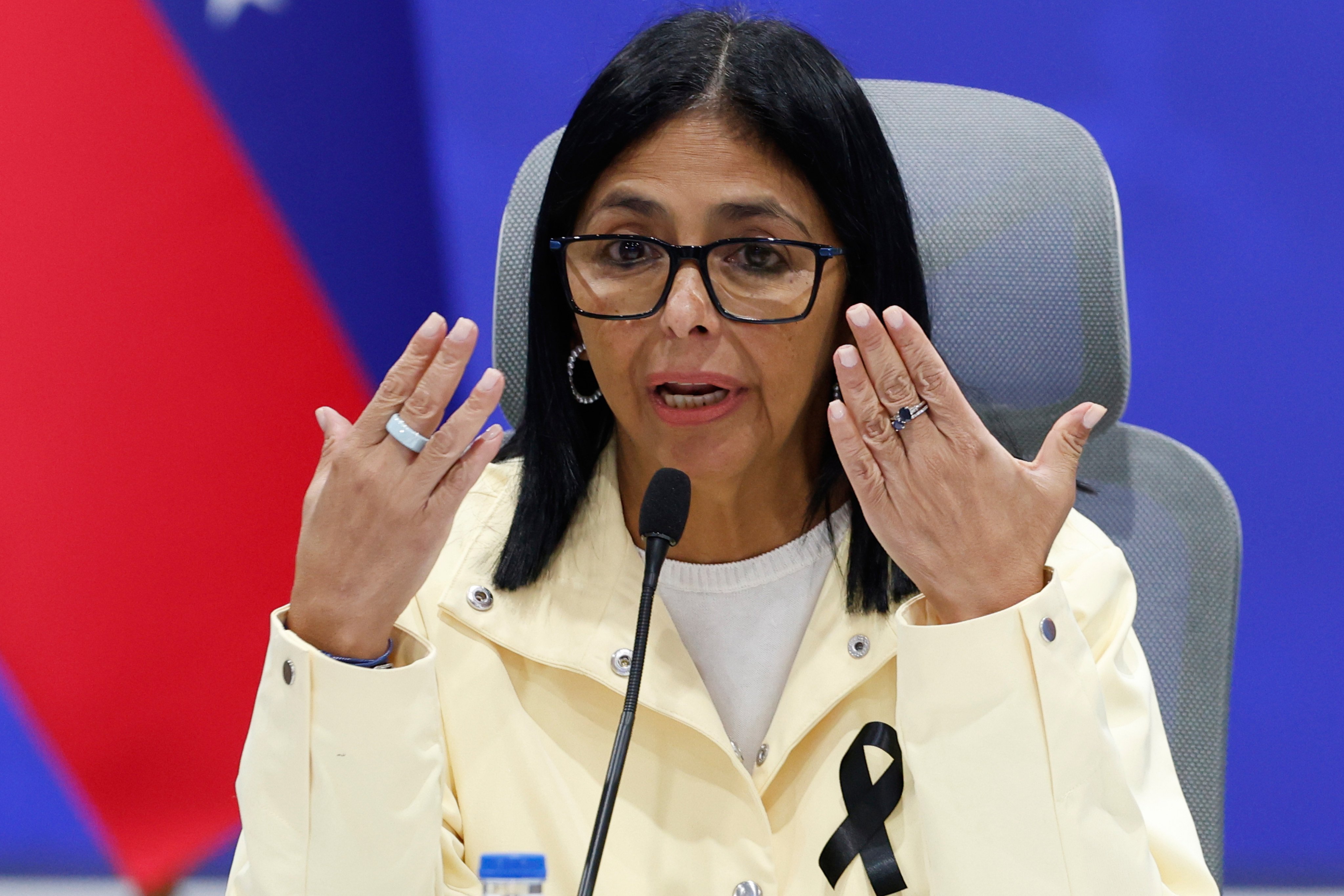 Venezuelan interim President Delcy Rodriguez's tribute to late Cuban leader Fidel Castro drew an angry response from US Secretary of State Marco Rubio. Photo: AP