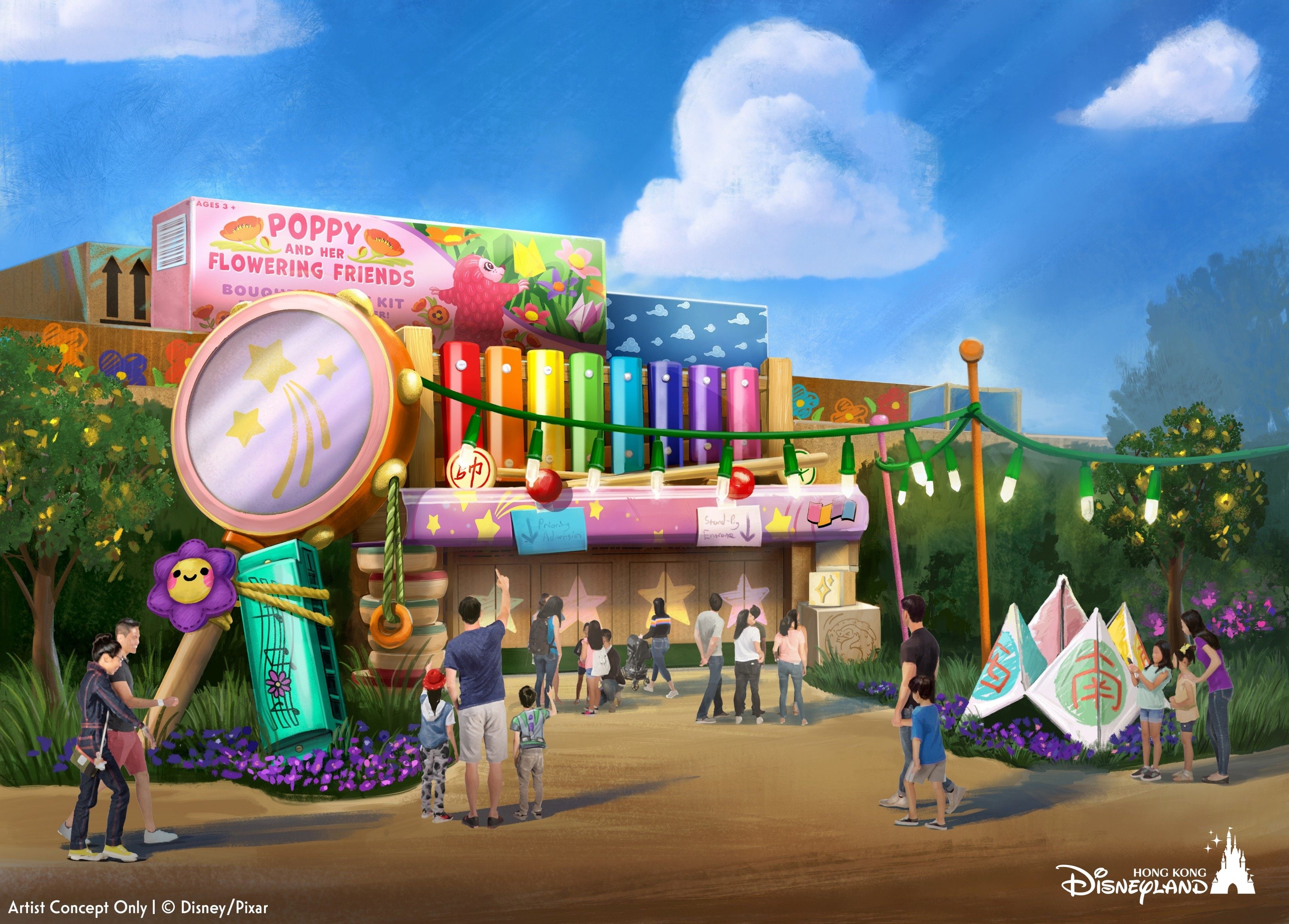 An illustration provided by Hong Kong Disneyland offers up a possible preview of Poppy. Photo: Handout