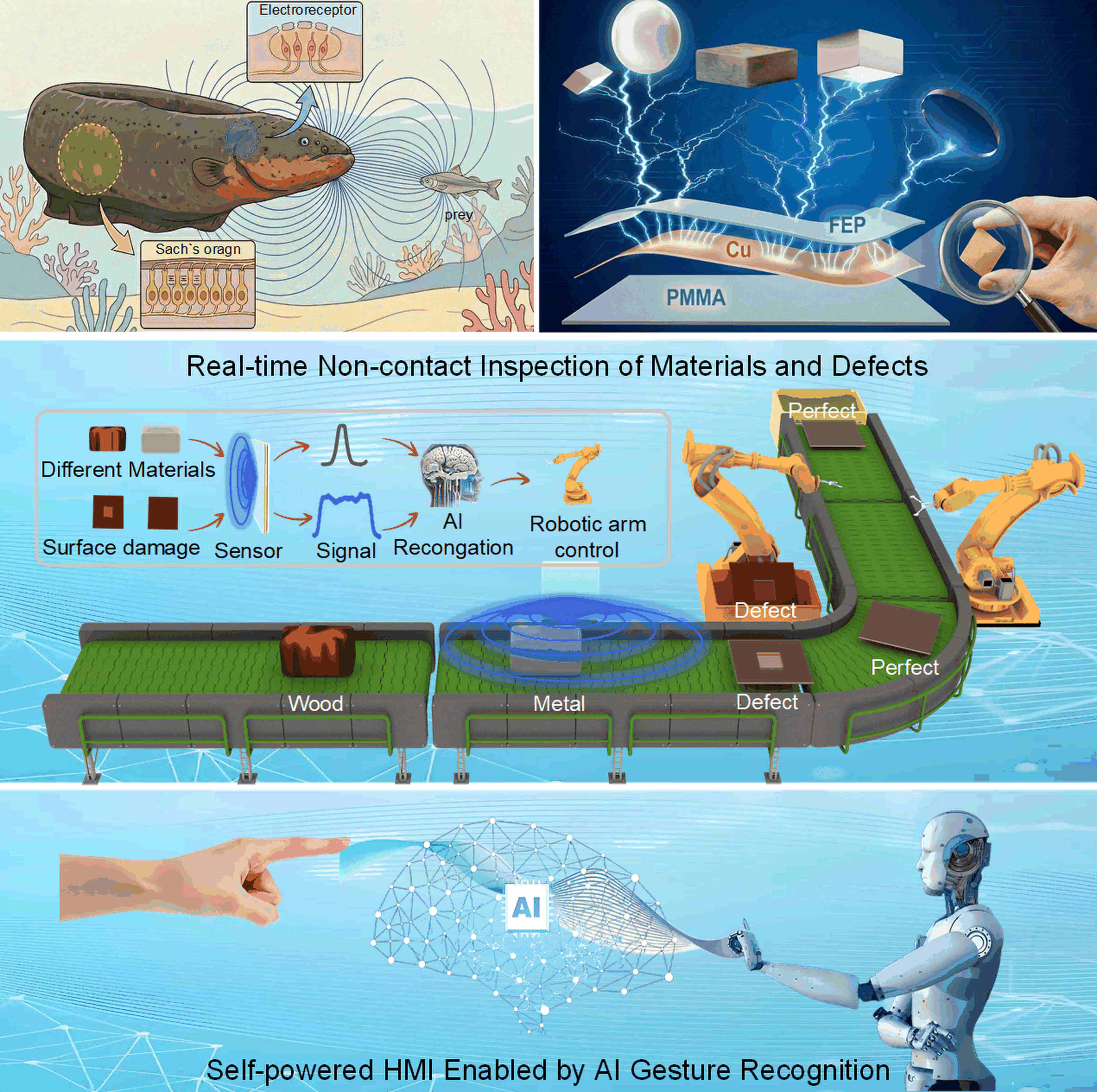 scmp.com - Zhang Tong - China's 'electric eel' sensor lets robots feel an object without touching it