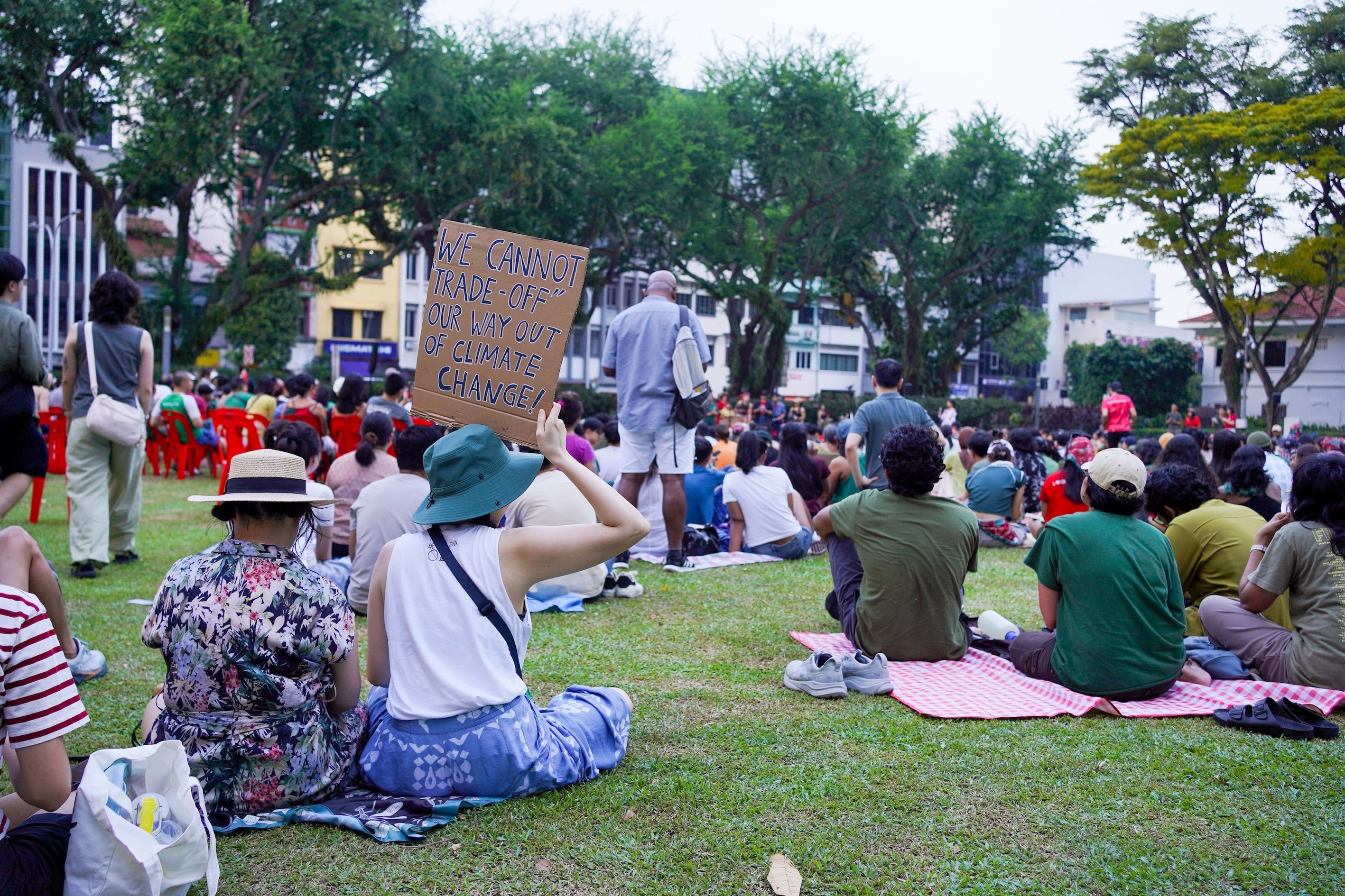 More than 2,000 people attended the green rally at Hong Lim Park on Sunday, its organisers say. Photo: Kolette Lim