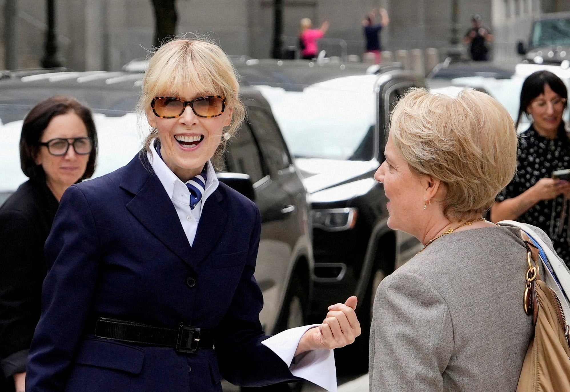 E. Jean Carroll leaves the 2nd US Circuit Court of Appeals in Manhattan, New York in 2024. Photo: Reuters