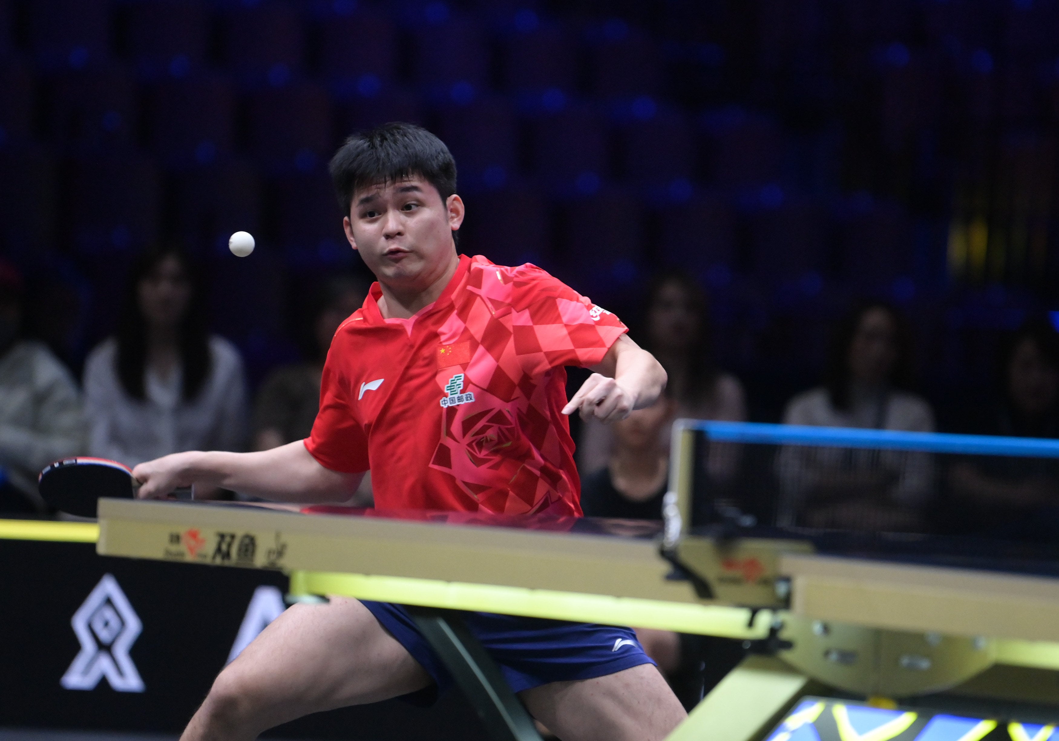 Lin Shidong, who lost in the final last year, only made it to the men’s singles round of 16 this year. Photo: Xinhua