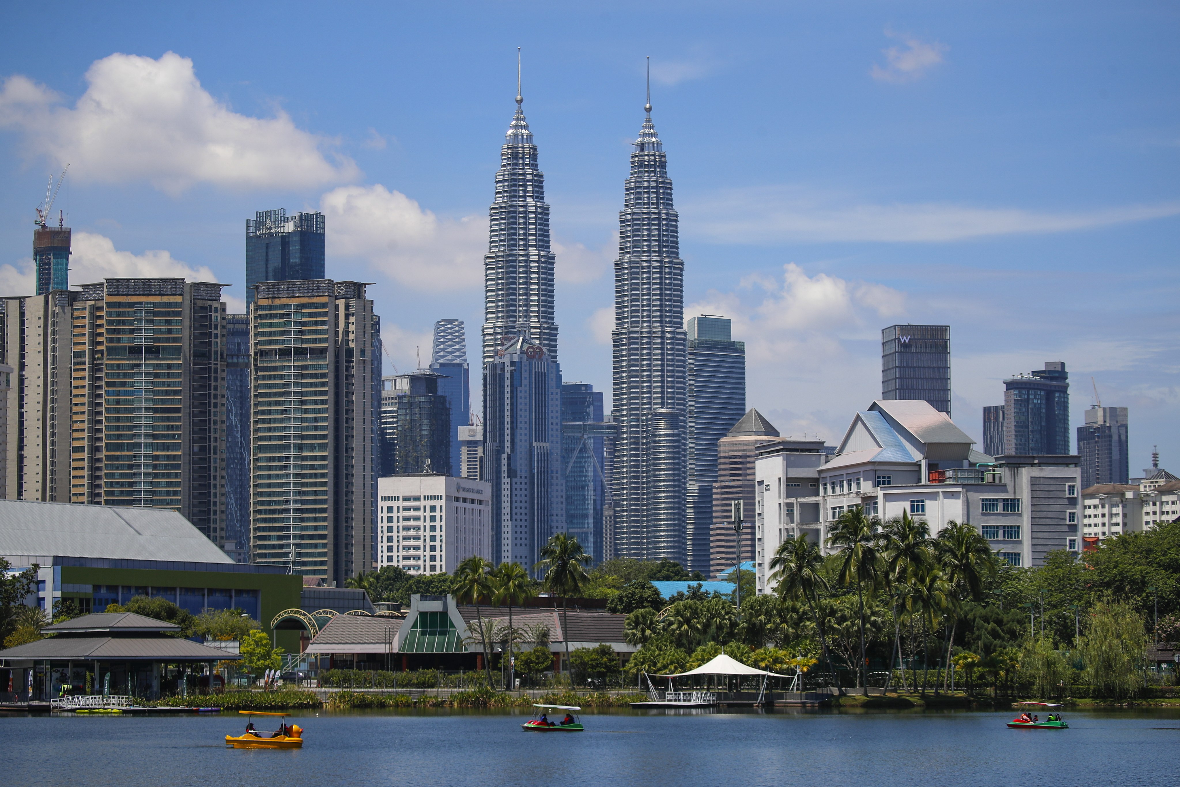 The Petronas Twin Towers in Kuala Lumpur, Malaysia. Hong Kong firms are eyeing a slice of the country’s infrastructure and AI sector. Photo: EPA-EFE