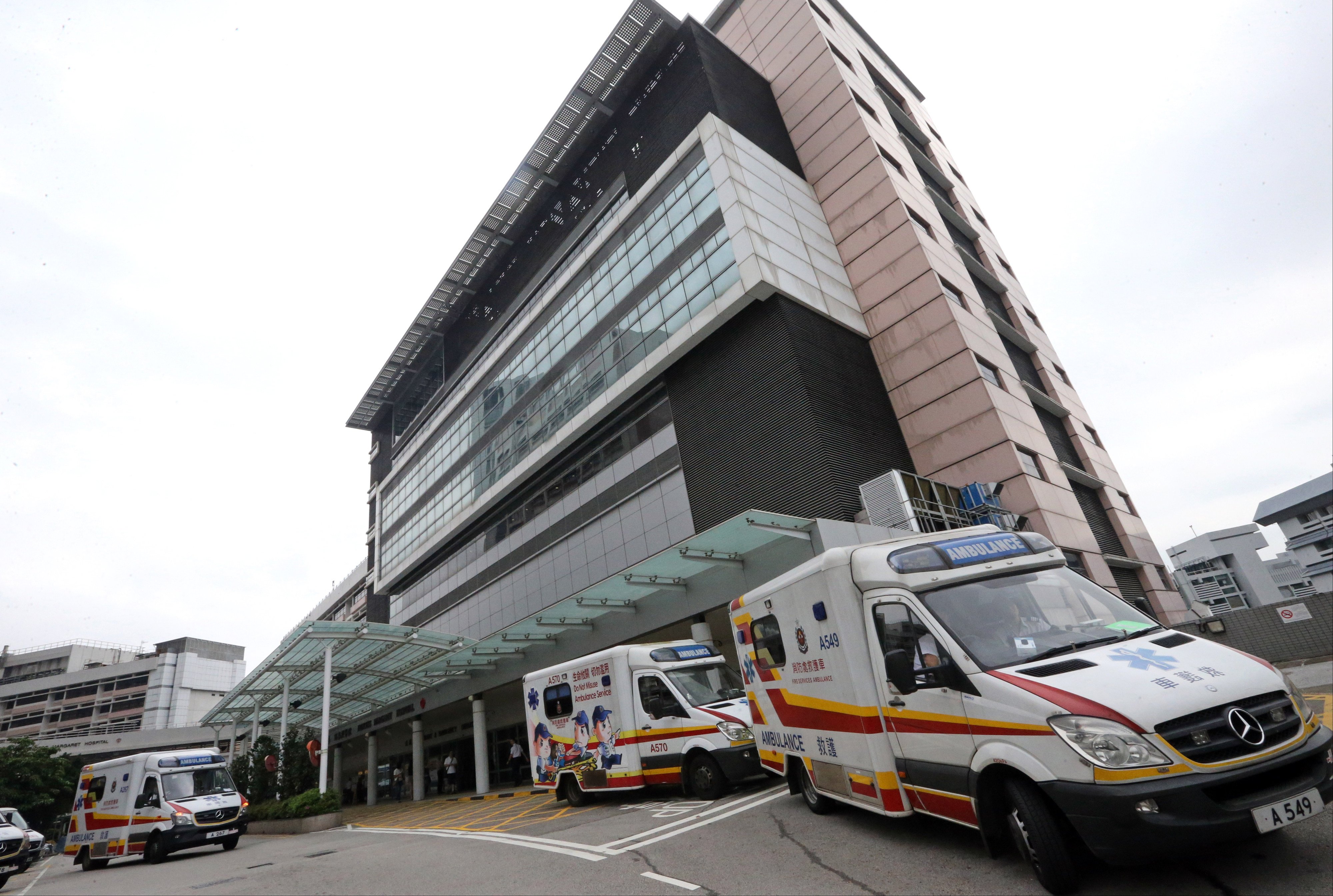 All five injured were taken to Princess Margaret Hospital in Kwai Chung for treatment. Photo: Felix Wong
