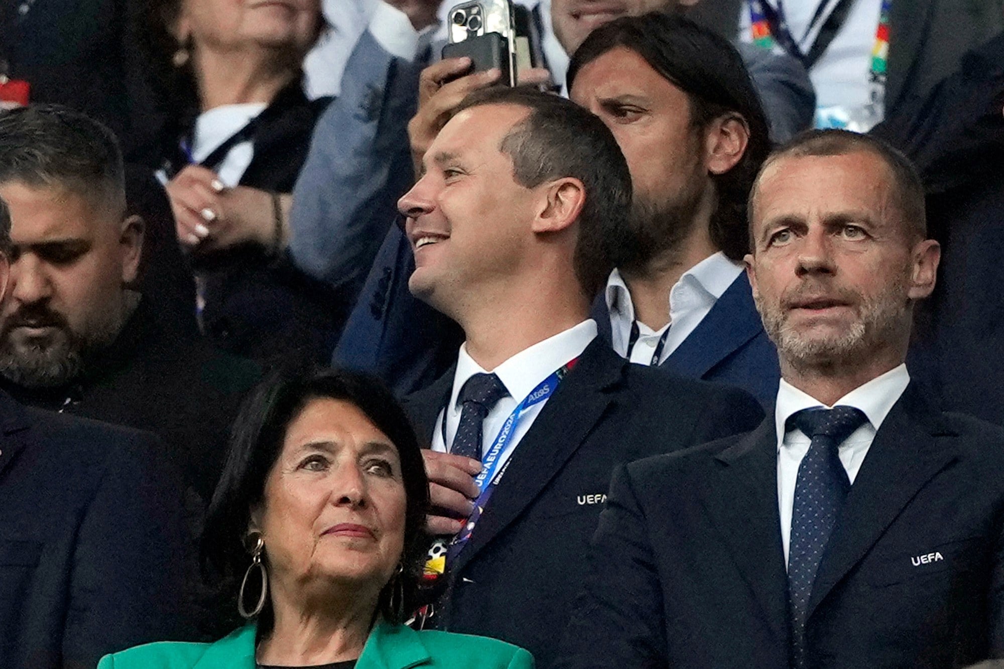 Kevin Lamour (centre) was one of the most senior Fifa figures to speak out against president Gianni Infantino’s plan. Photo: AP