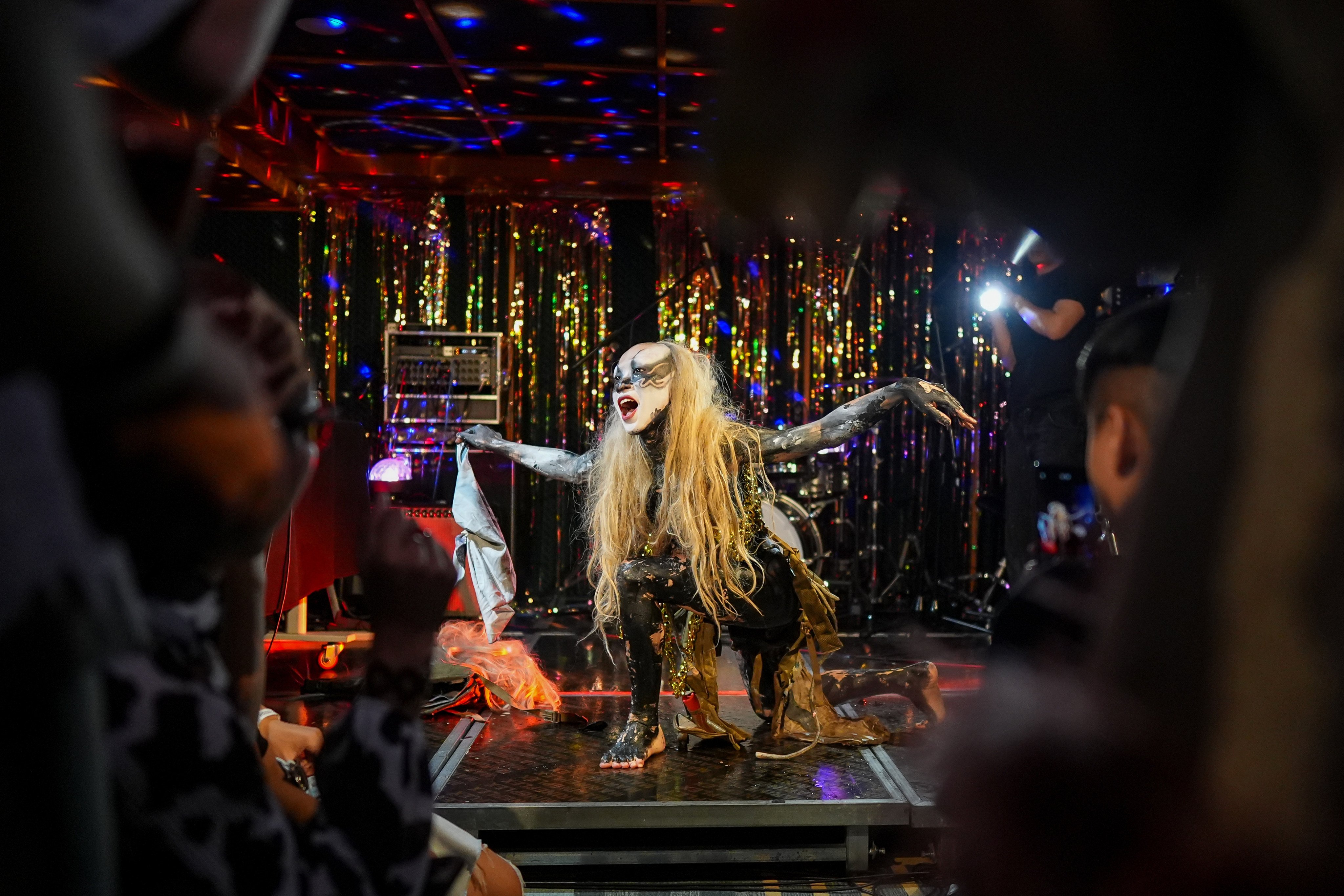 Drag artist Yihao performs during “House of Linglong: Drag Tour – Hong Kong” at Eaton HK. Photo: Elson Li