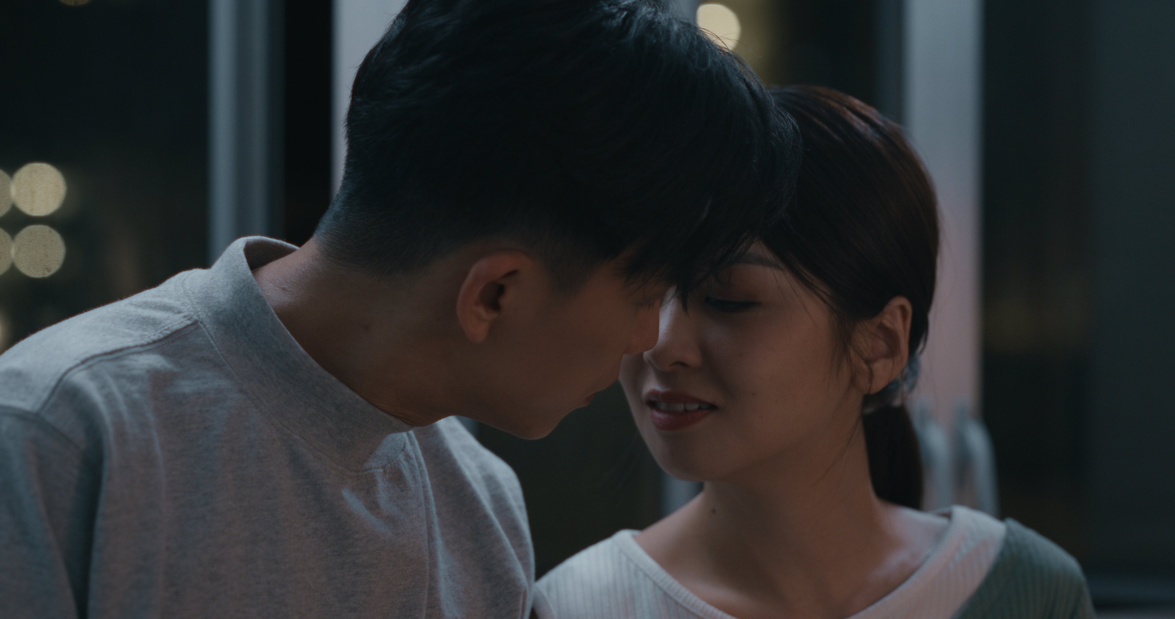 Lo Chun-yip (left) and Crystal Cheung Man-ka in a still from The Dating Menu.
