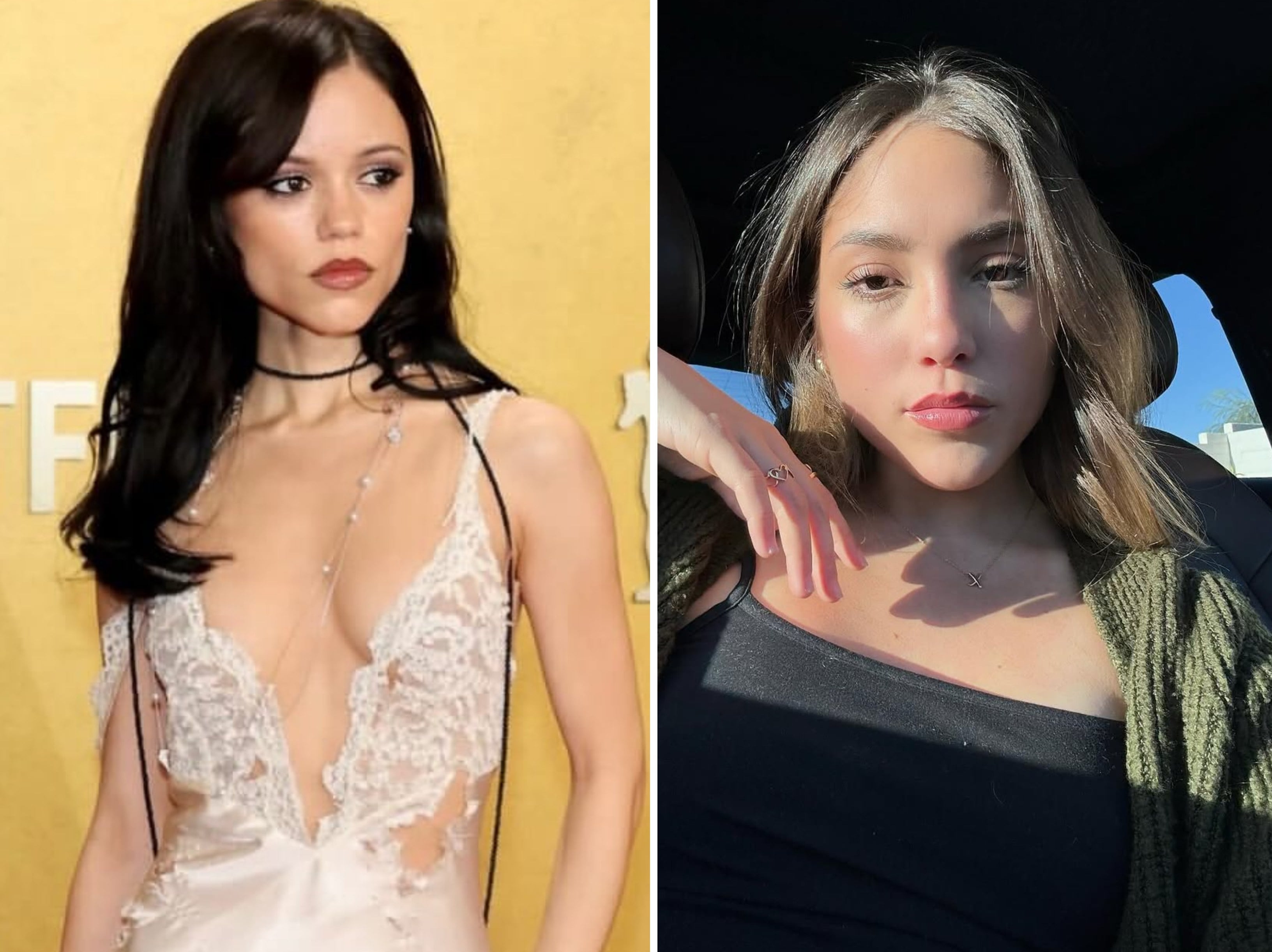 Jenna Ortega (left) and her younger sister Aliyah. Photos: @jennaortega/Instagram; @aliyah.ortega/Instagram