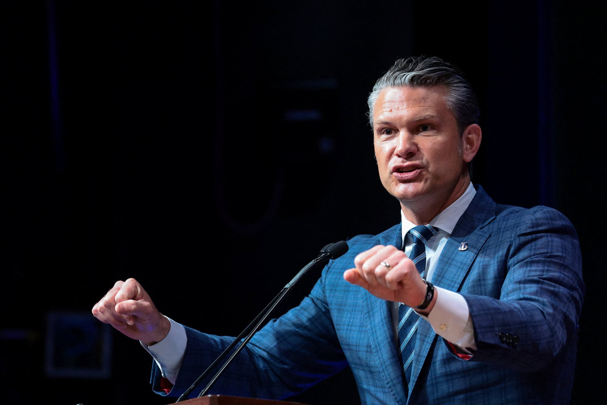 US Defence Secretary Pete Hegseth met Noboa at the Pentagon in June. Photo: Reuters US Defence Secretary Pete Hegseth met Noboa at the Pentagon in June. Photo: Reuters