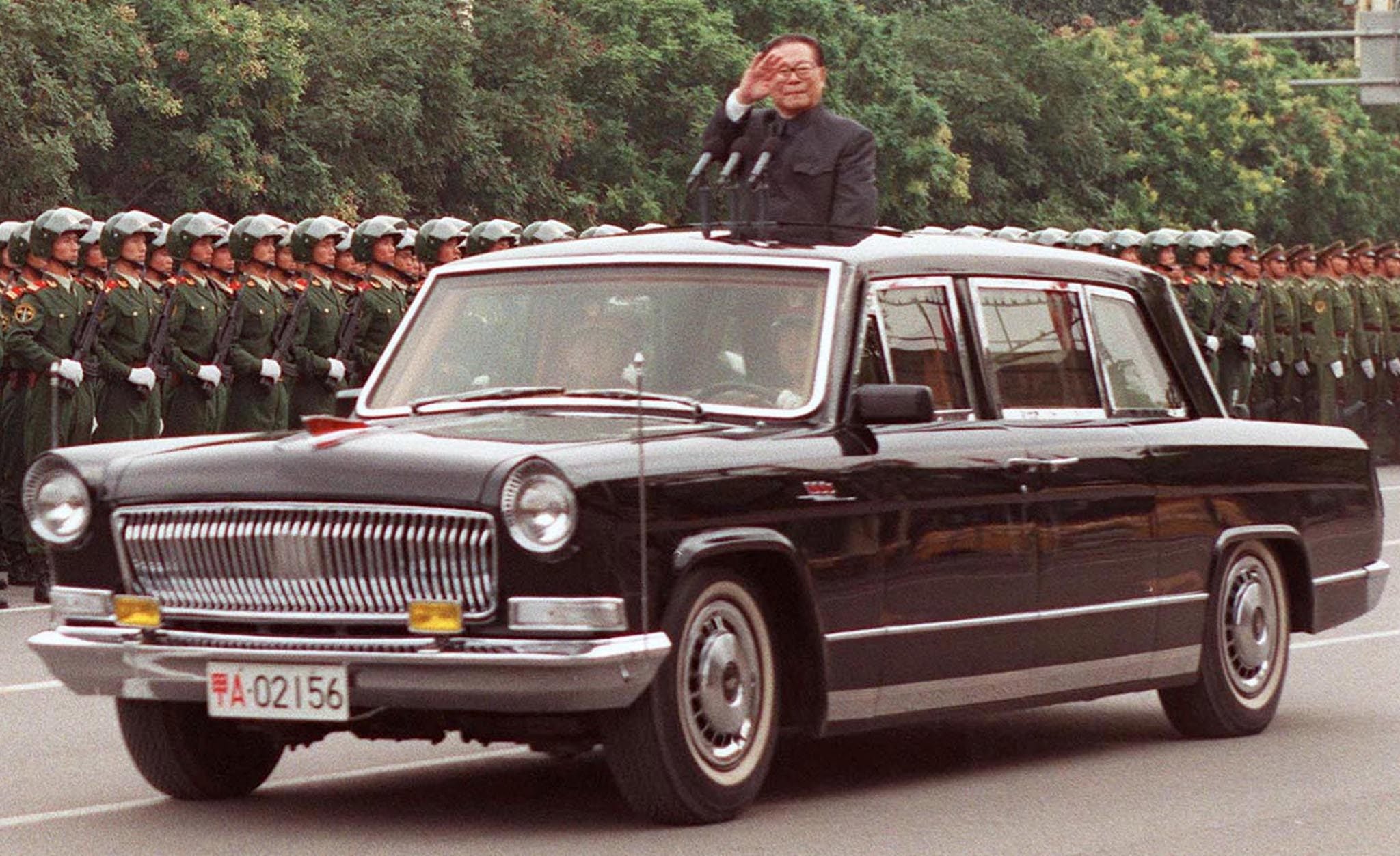 Jiang Zemin, pictured in a military parade in Beijing in 1999. Photo: Reuters