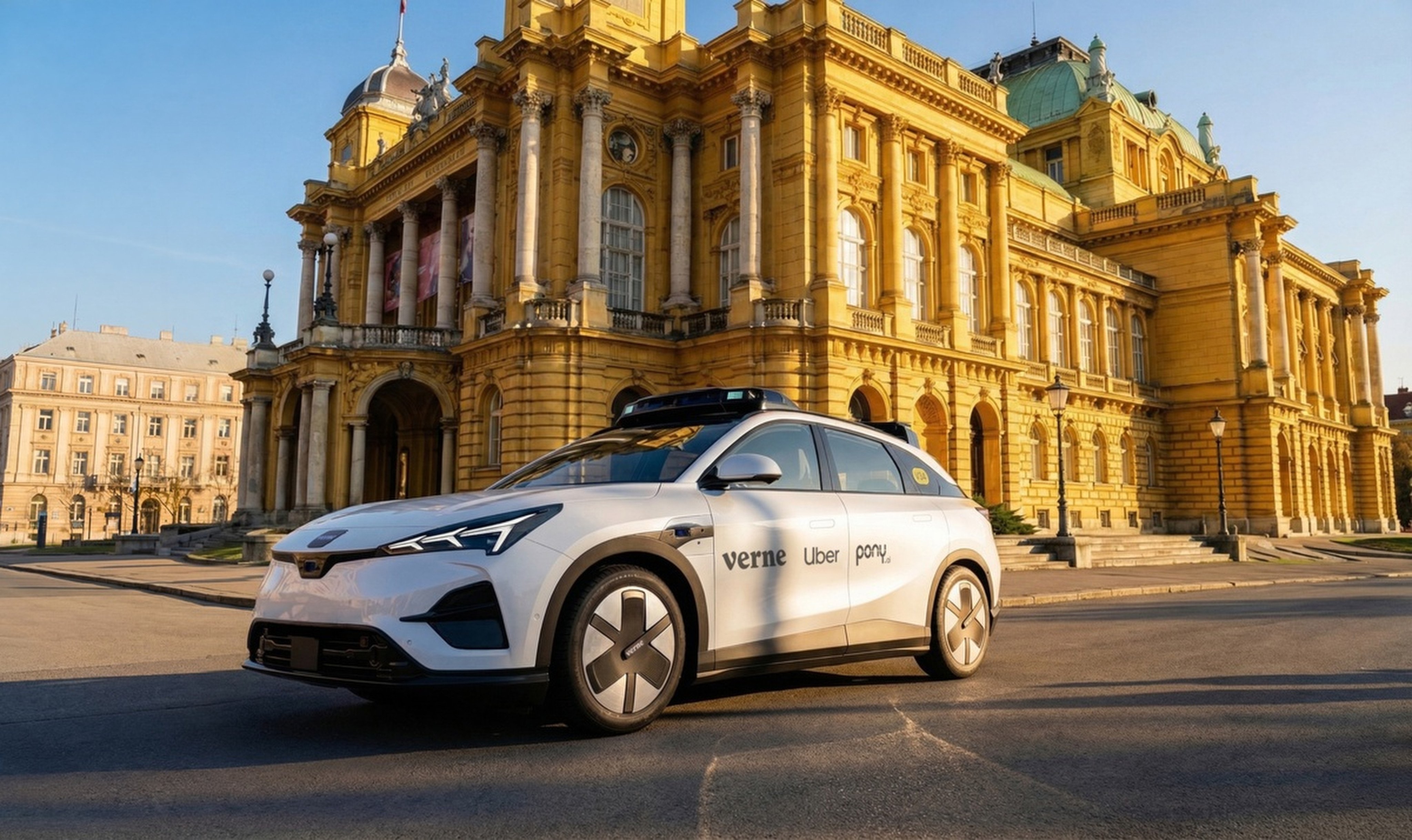 Verne, Pony.ai and Uber have partnered to launch Europe’s first commercial robotaxi service. Photo: handout