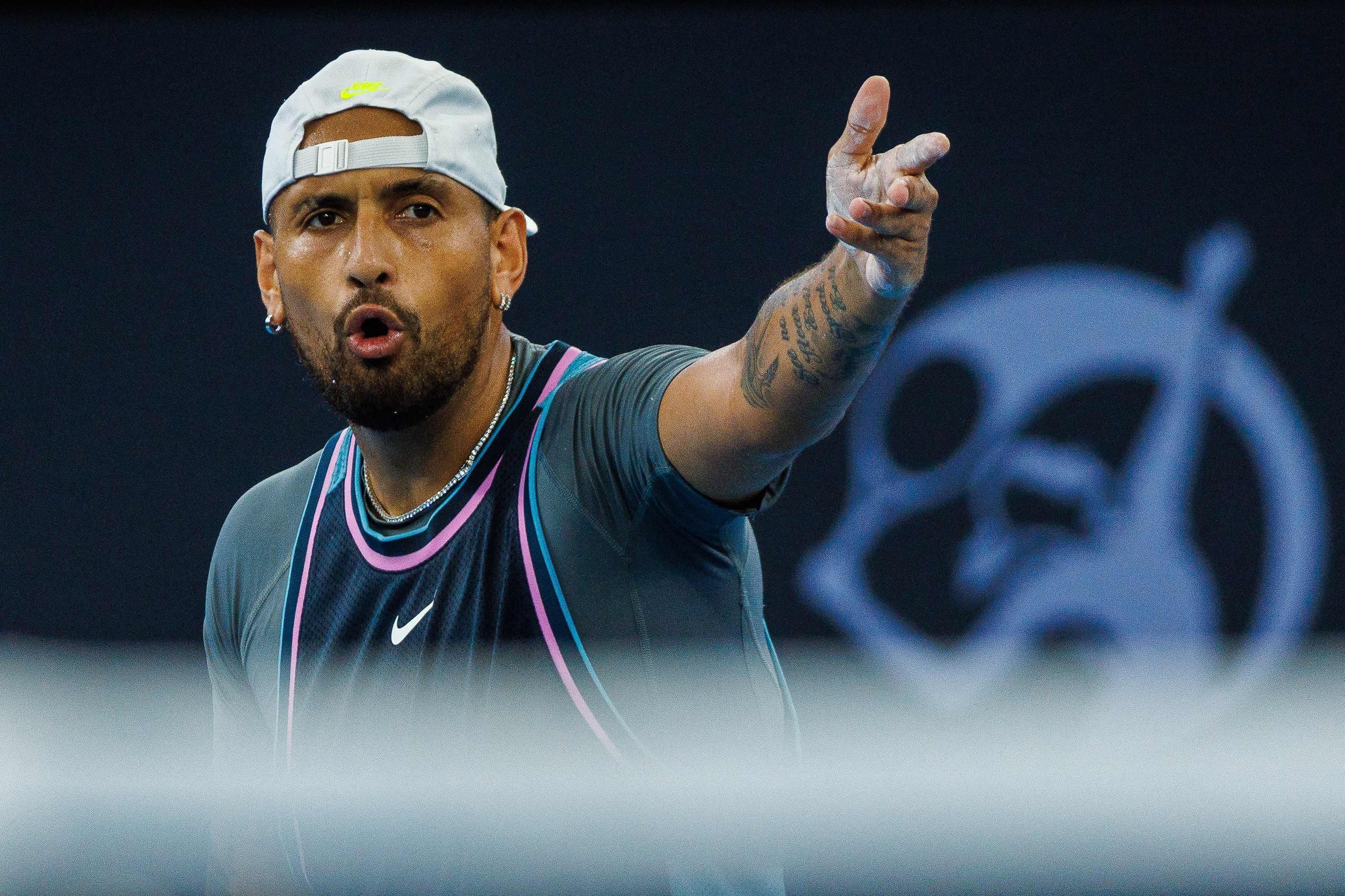 Nick Kyrgios, seen here at the Brisbane International tournament in December 2024, has won seven ATP singles titles and rose to a high of world No 13 in 2016. Photo: AFP