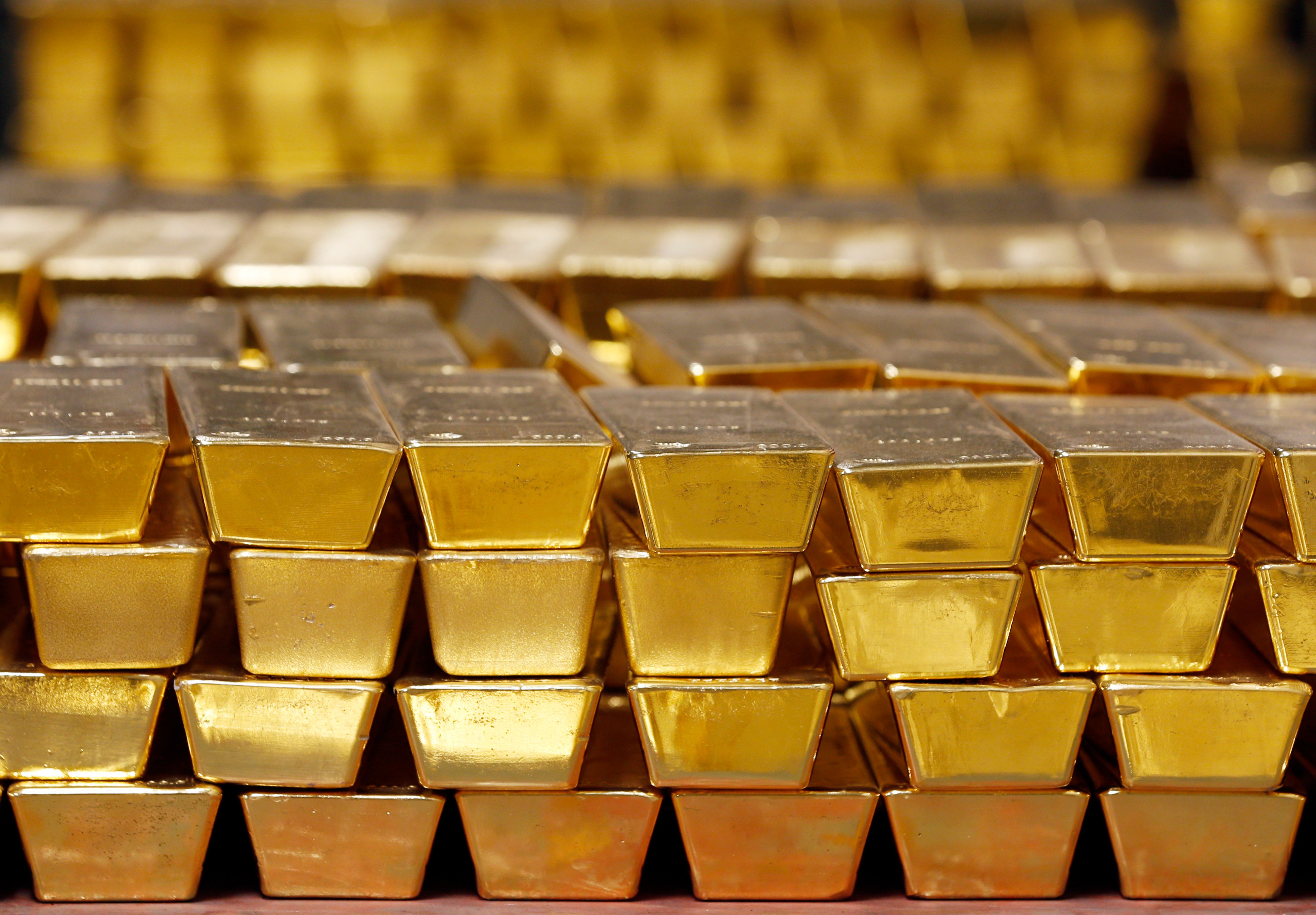 Gold bullion bars. Photo: AP