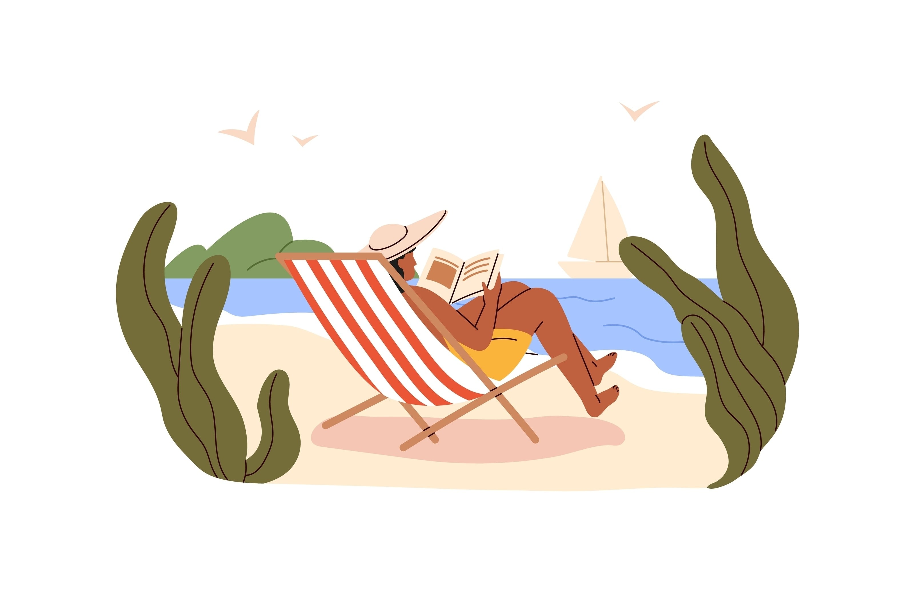 Sand, sun, sea and a good read! Here are five books to get stuck into this summer. Photo: Shutterstock