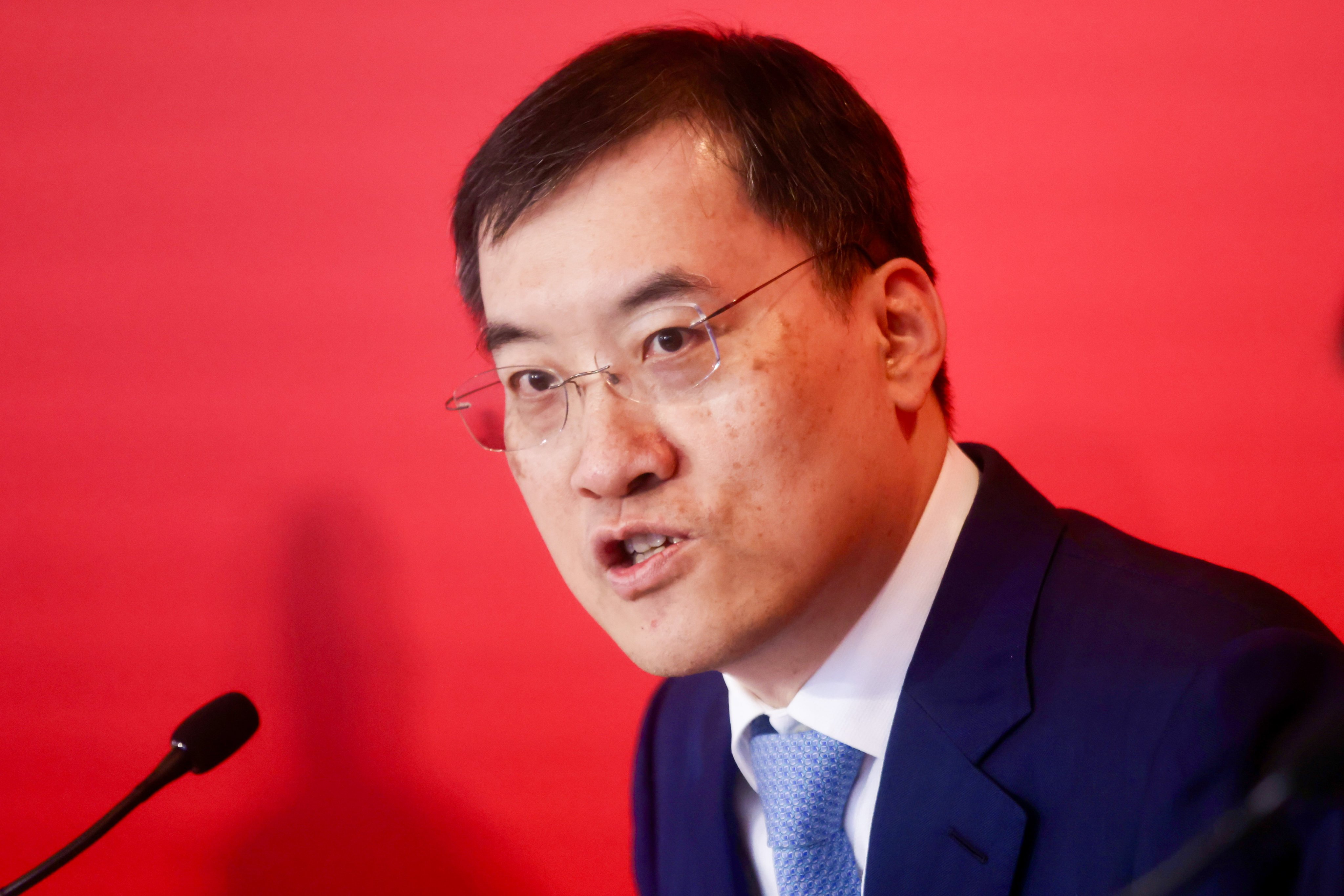AIA senior executive Jacky Chan on Thursday. Photo: Jonathan Wong