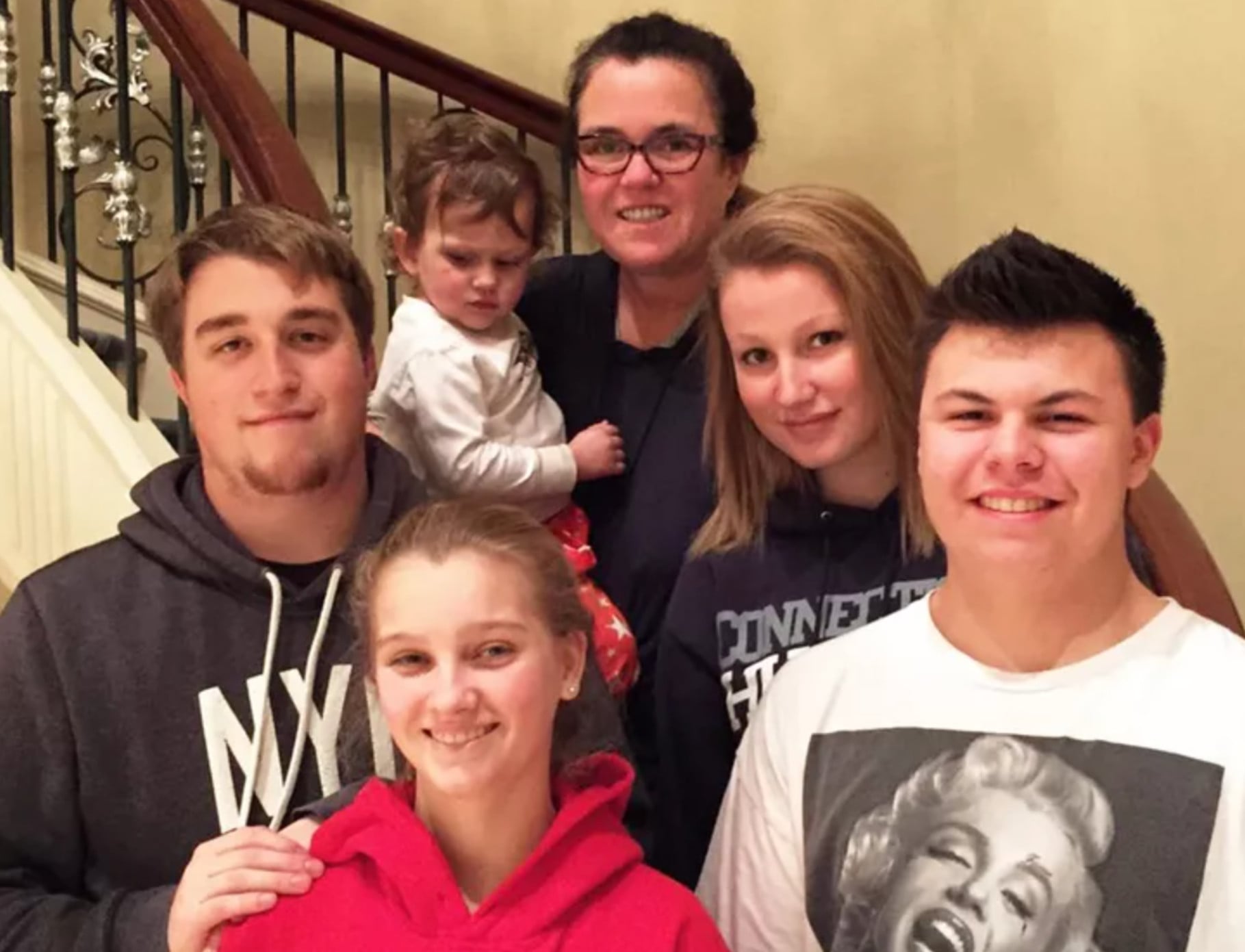 Comedian and actress Rosie O’Donnell has five children, with the eldest 31 and the youngest 13. Photo: @rosie/Instagram