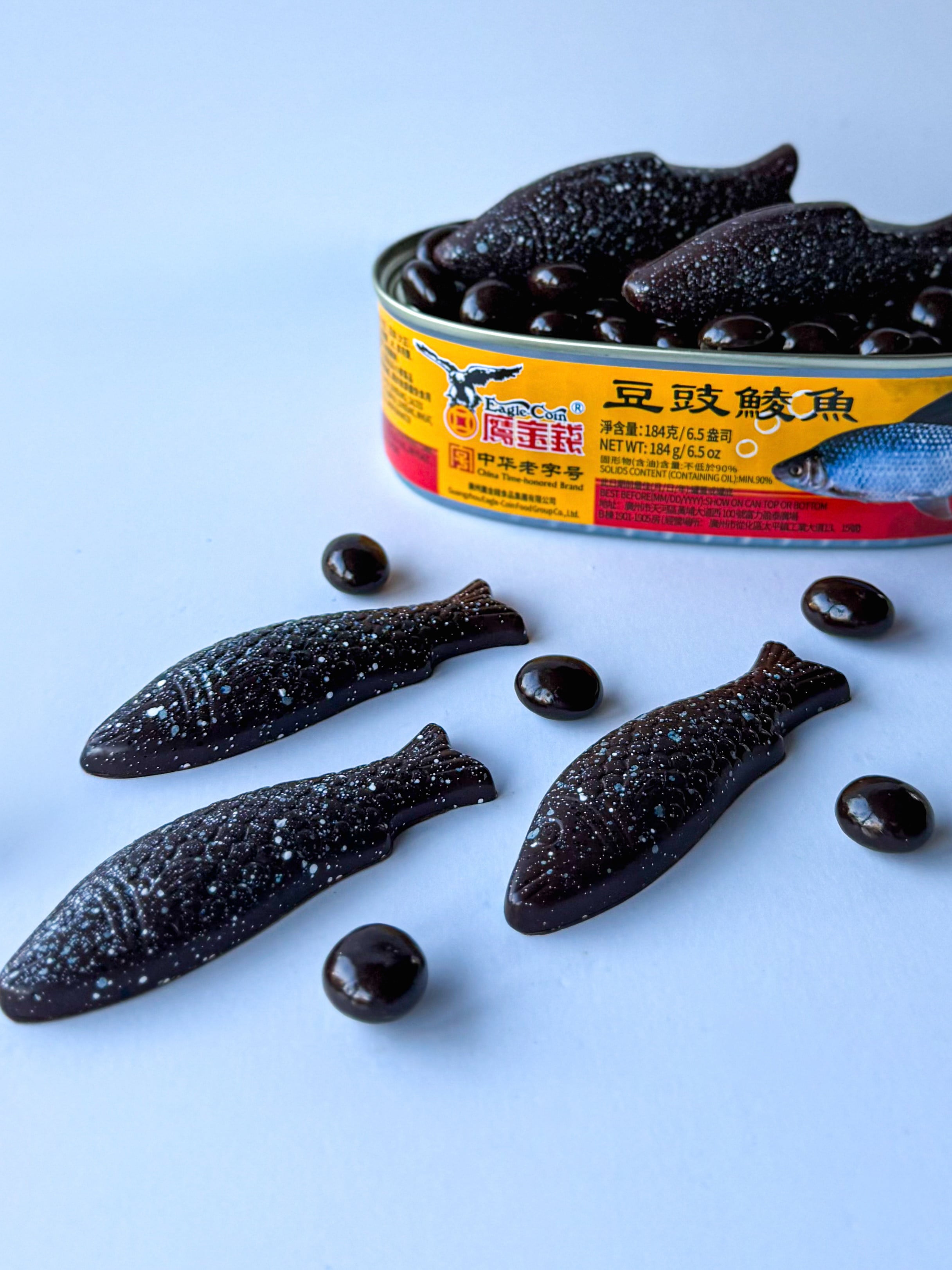 Tinned Fish Choco Bonbon, made by cooking salted black beans into a dark chocolate ganache, was created by Jimmy Wong, a California-born pastry chef with Hong Kong heritage. Photo: Jimmy Wong