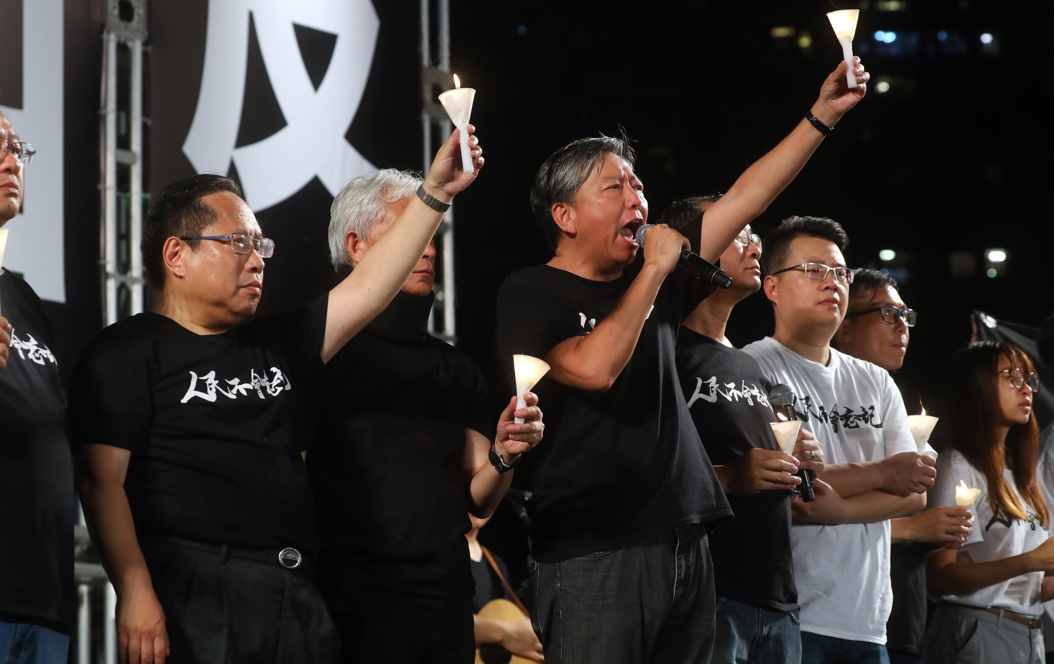 Former alliance vice-chairman Albert Ho (left) has been detained for more than four years and is awaiting sentencing after pleading guilty to the offence in January. Photo: Edmond So
