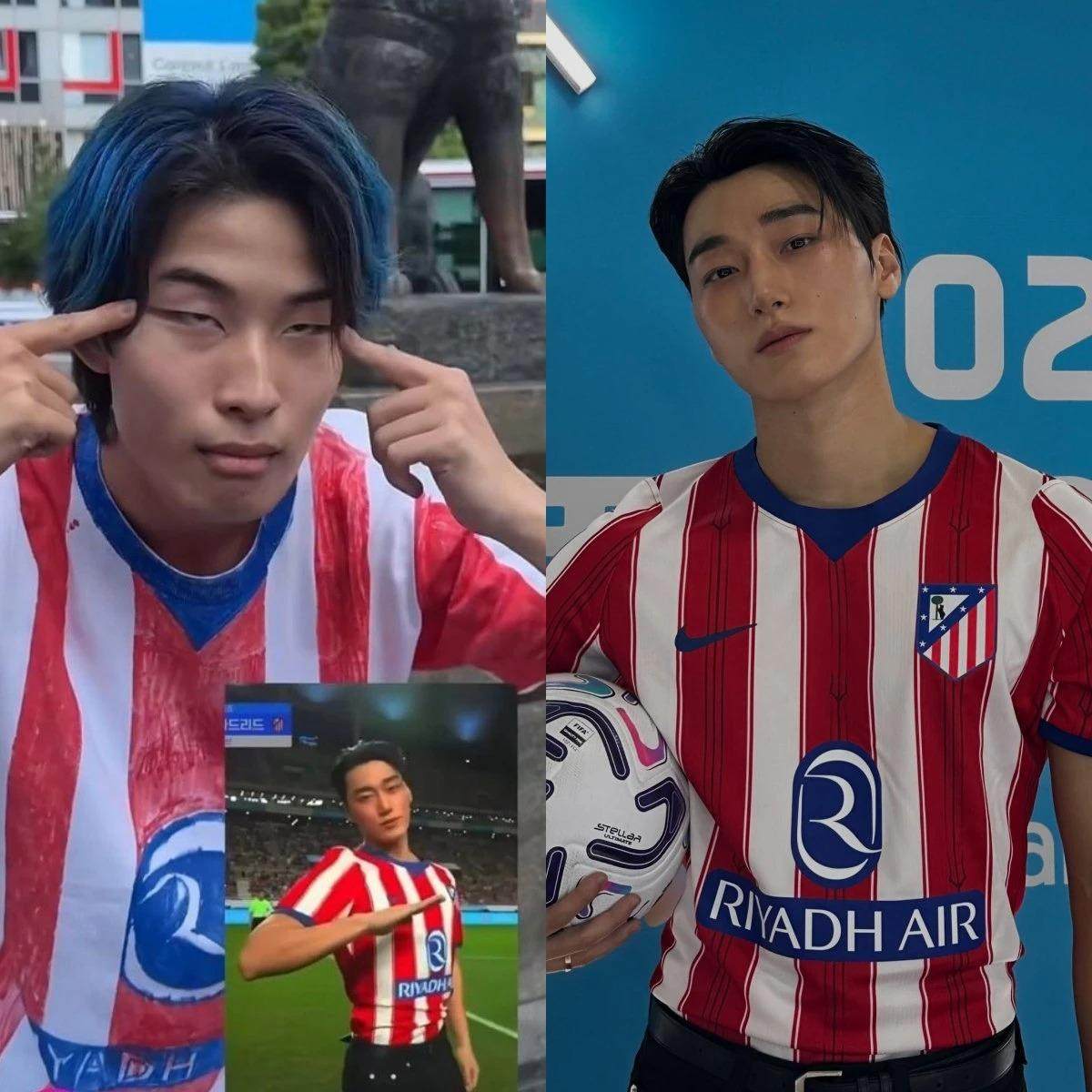 Japanese influencer Gamix (left) and K-pop singer San: Photo via Korea Times